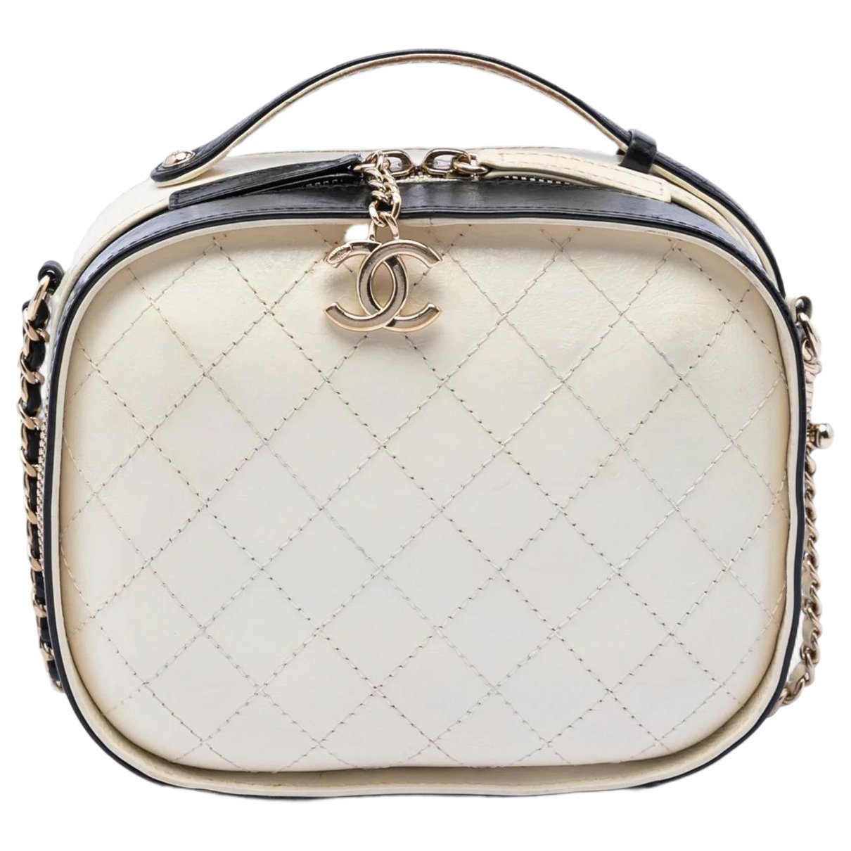 Vanity leather satchel