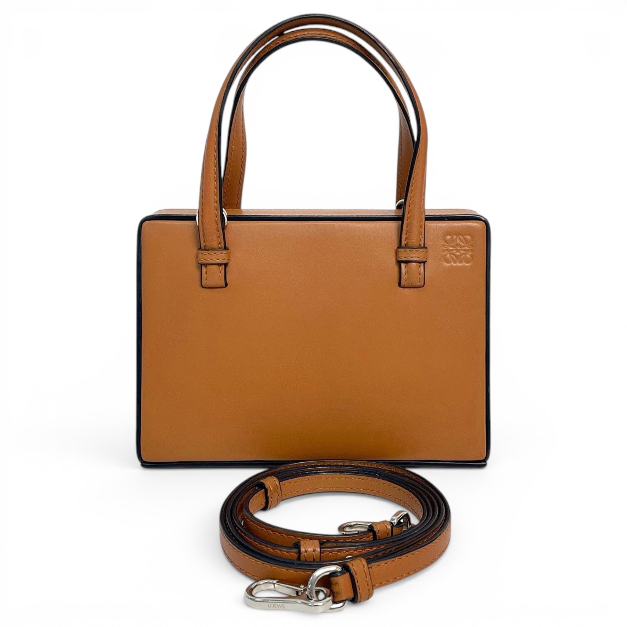 Postal leather handbag