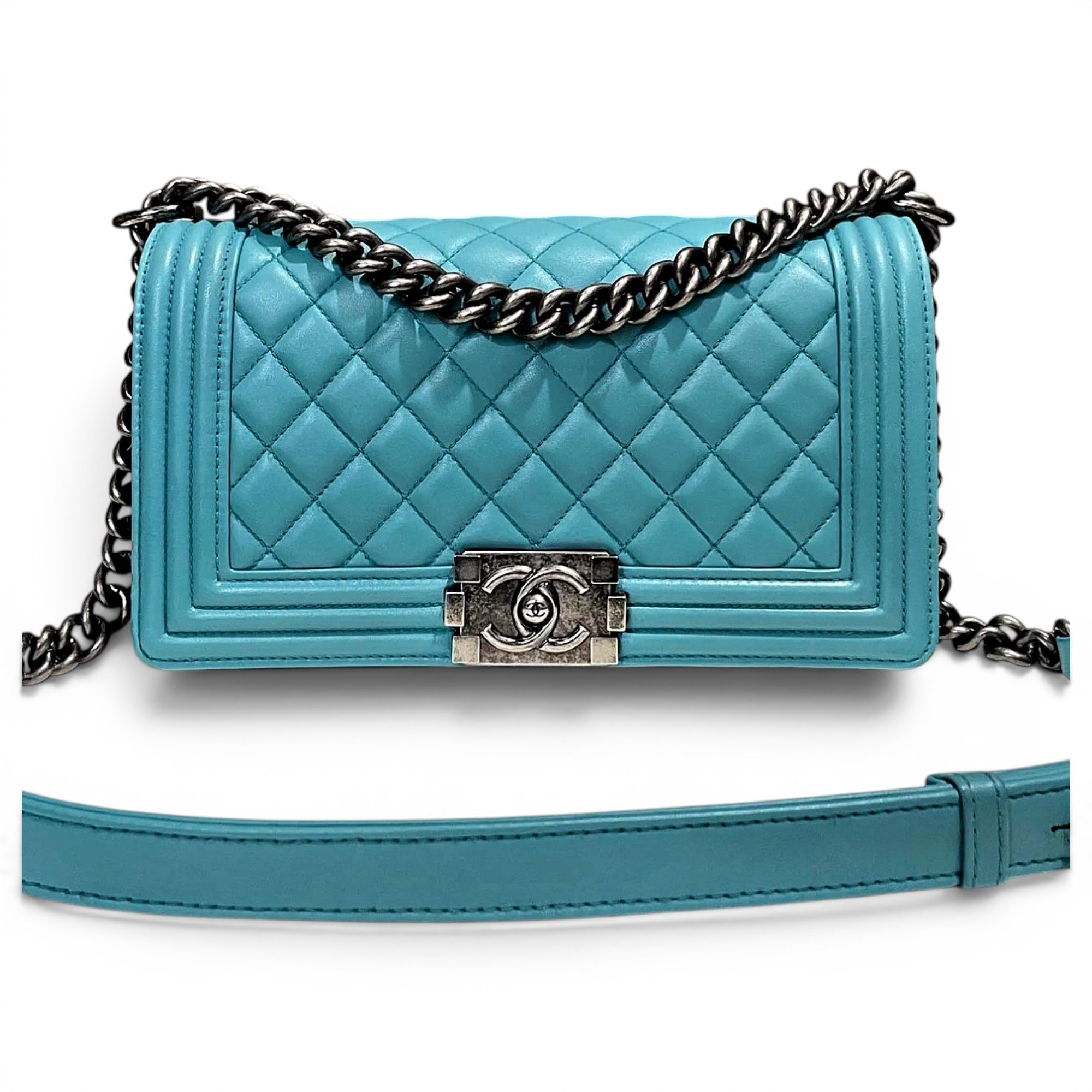 Boy leather crossbody bag