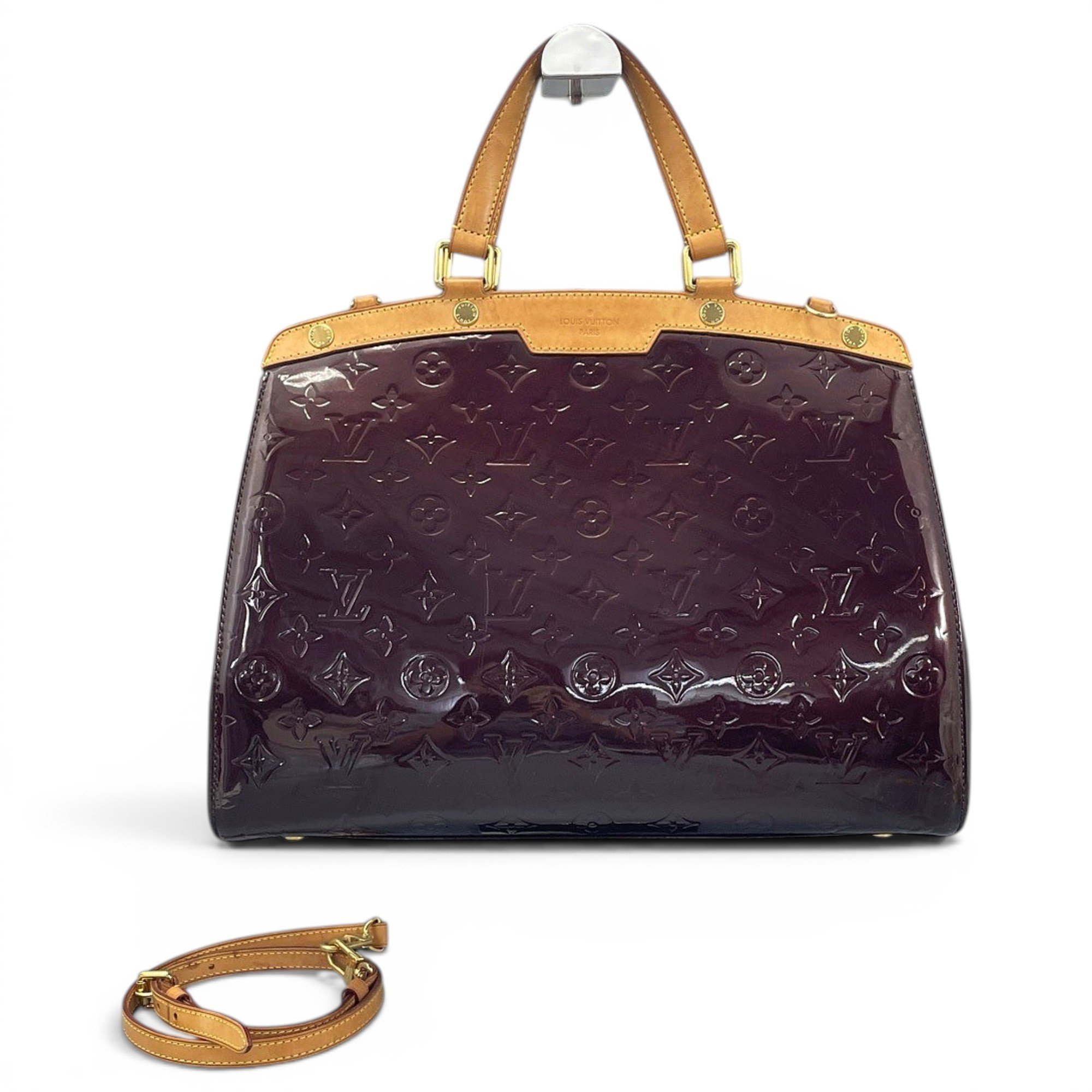 Patent leather tote