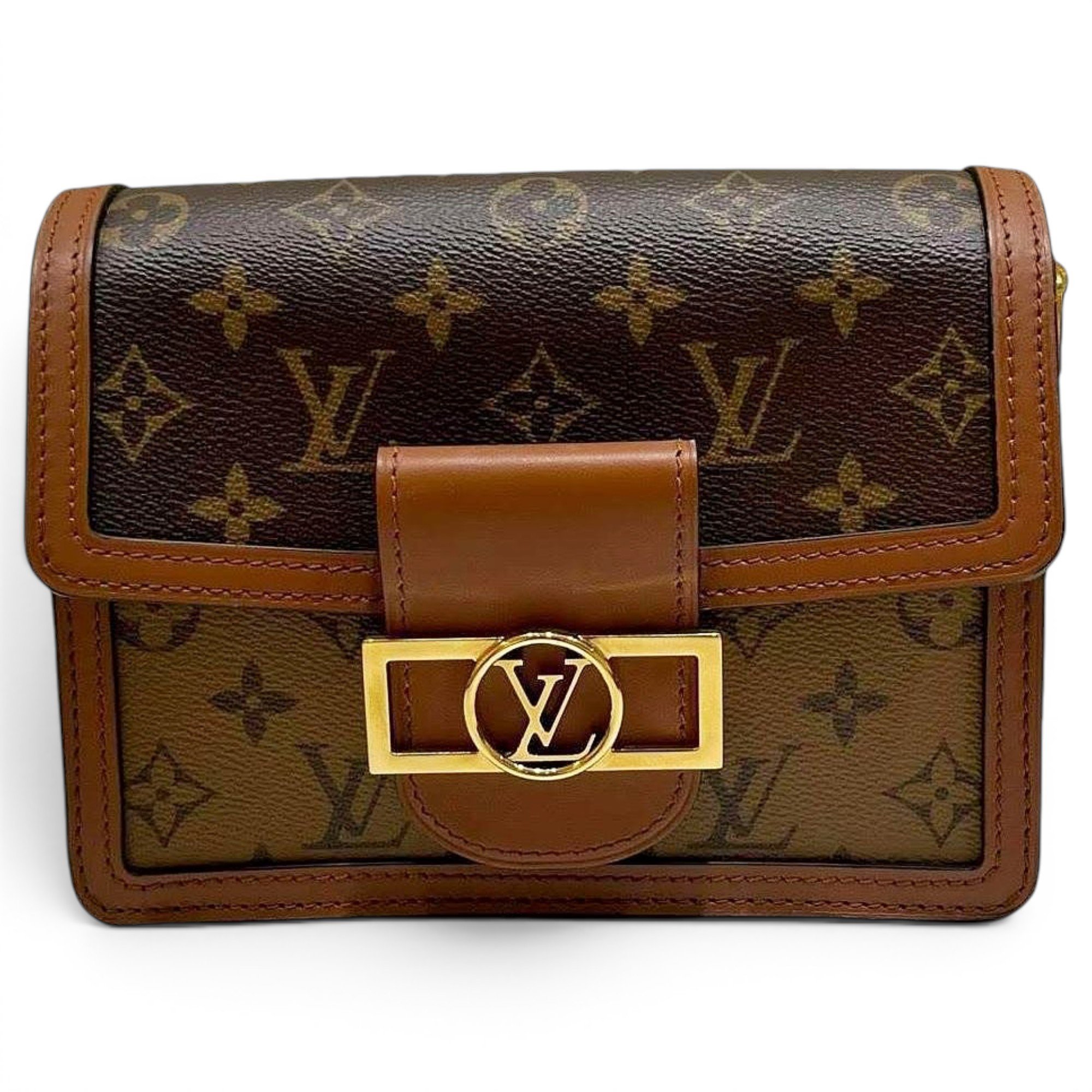 Dauphine leather handbag