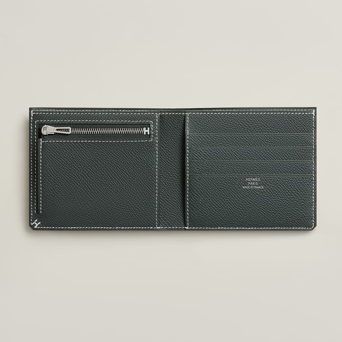 Vert Mangrove H Sellier Compact Wallet