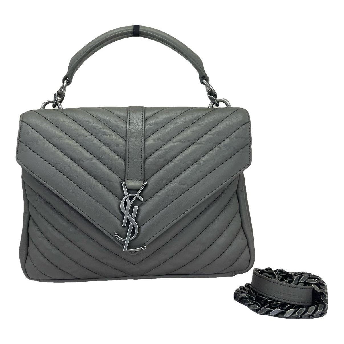 Collége monogramme leather handbag