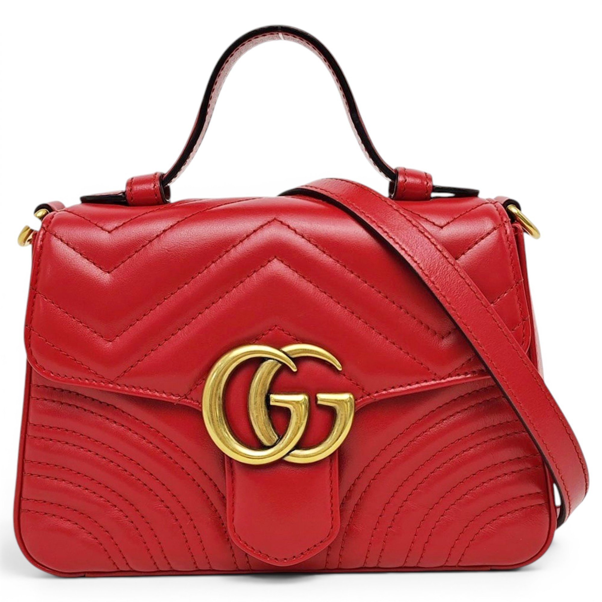 GG Marmont Flap leather crossbody bag