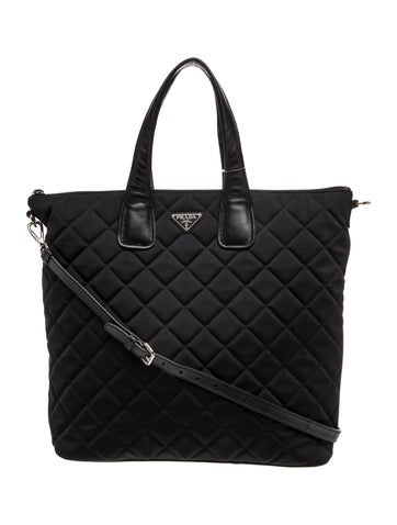 Tessuto Nylon Tessuto Quilted Tote Bag