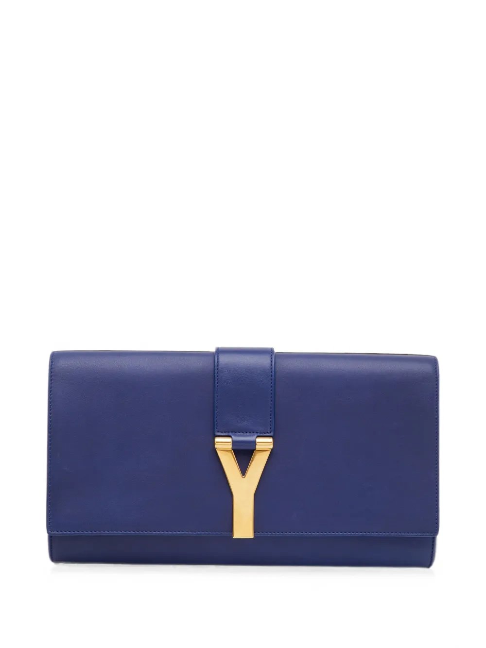 Ligne Y leather clutch bag