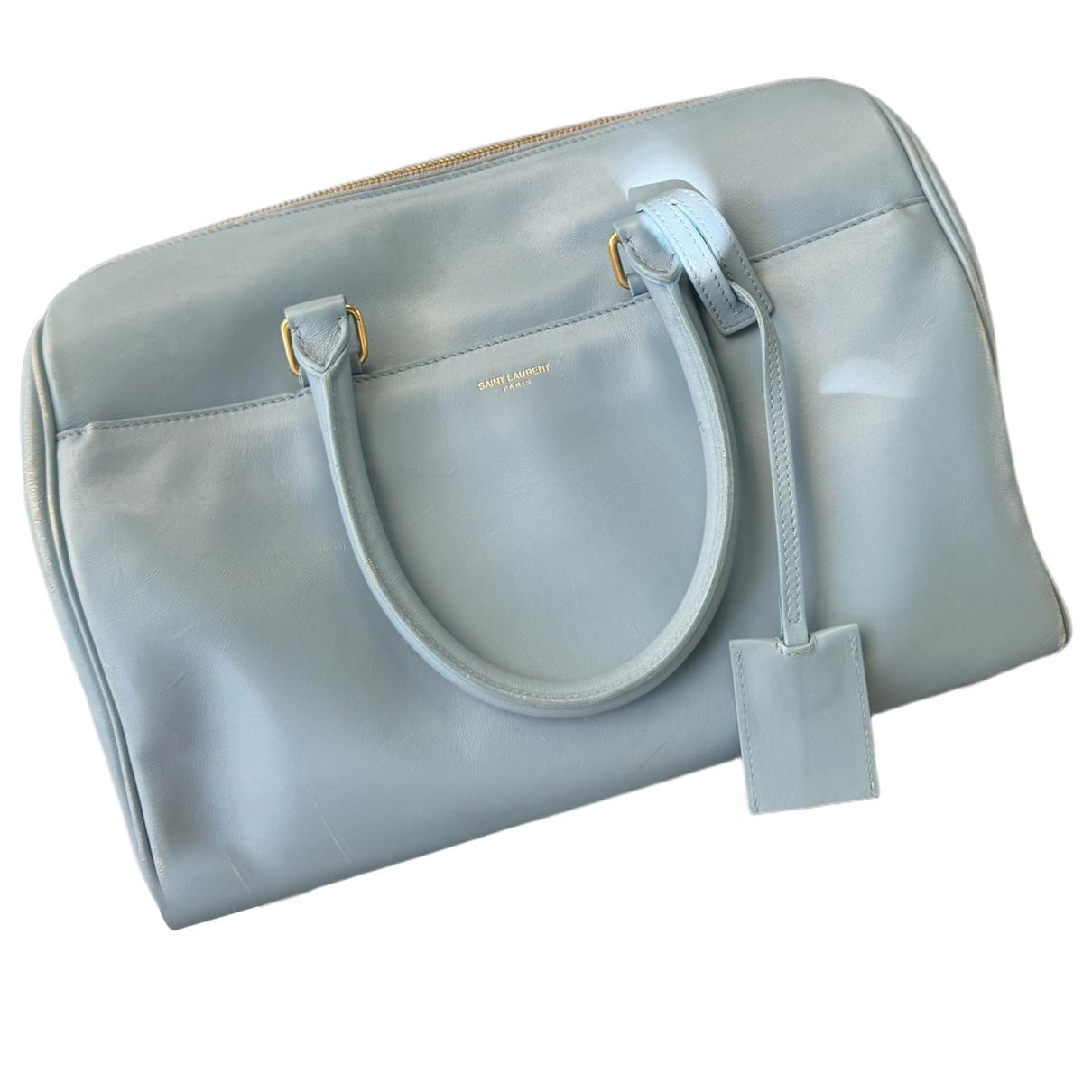 Duffle leather crossbody bag
