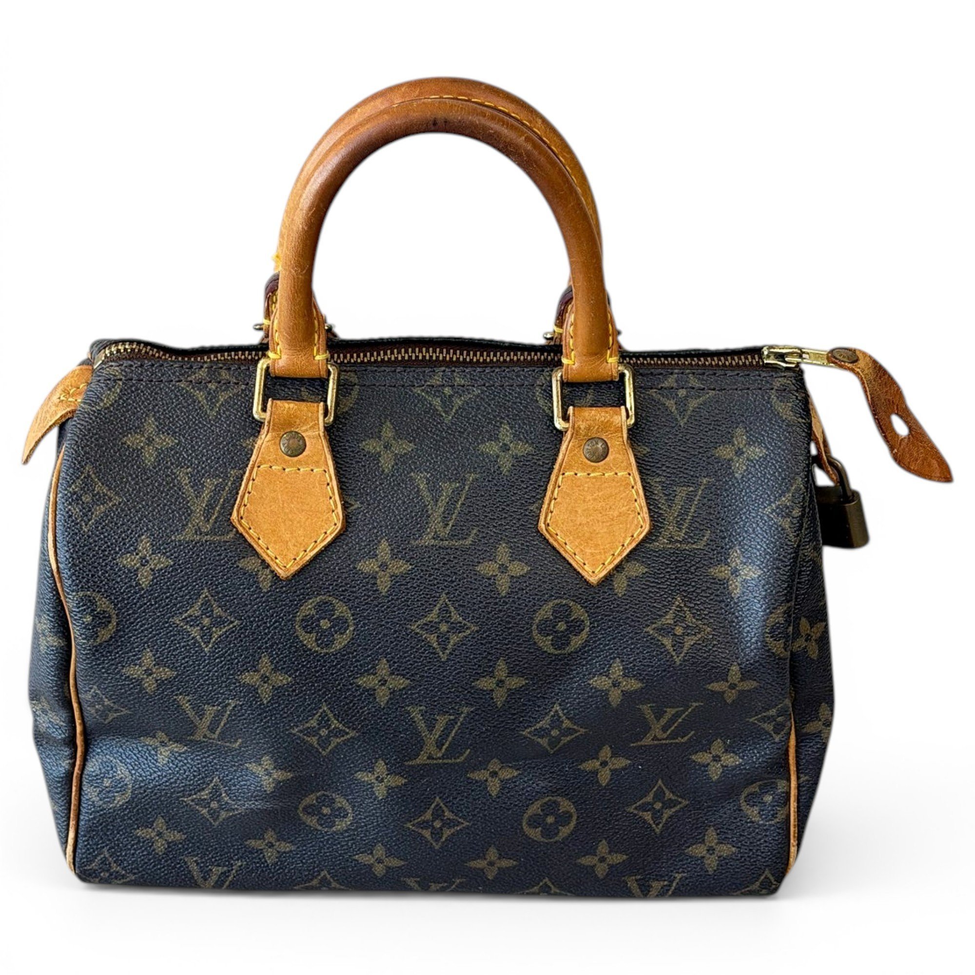 Speedy leather handbag