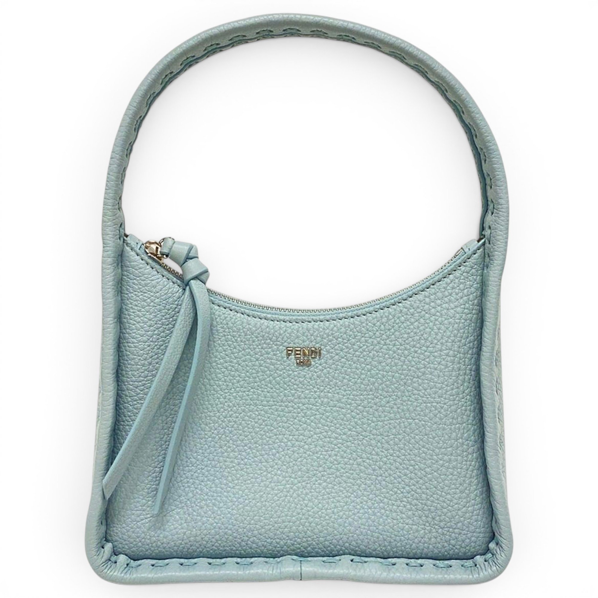 Pocket leather handbag