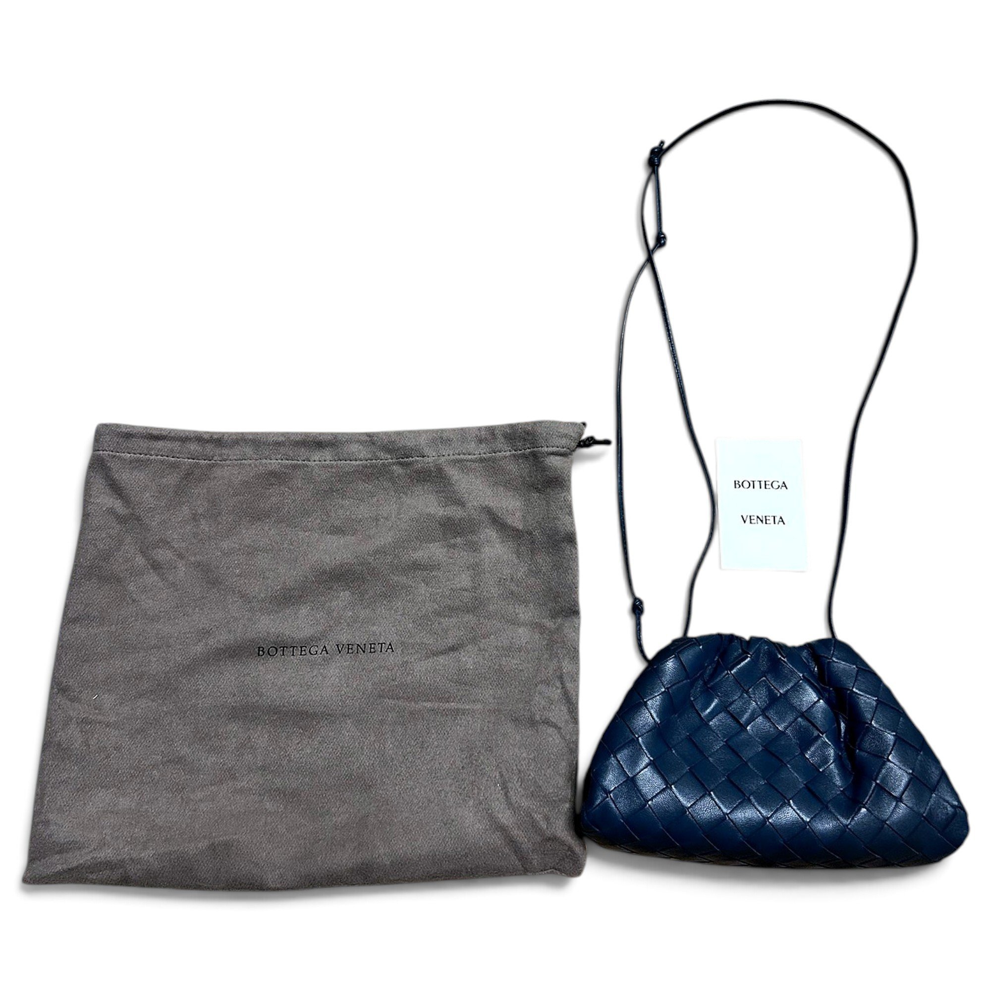 Pouch leather clutch bag
