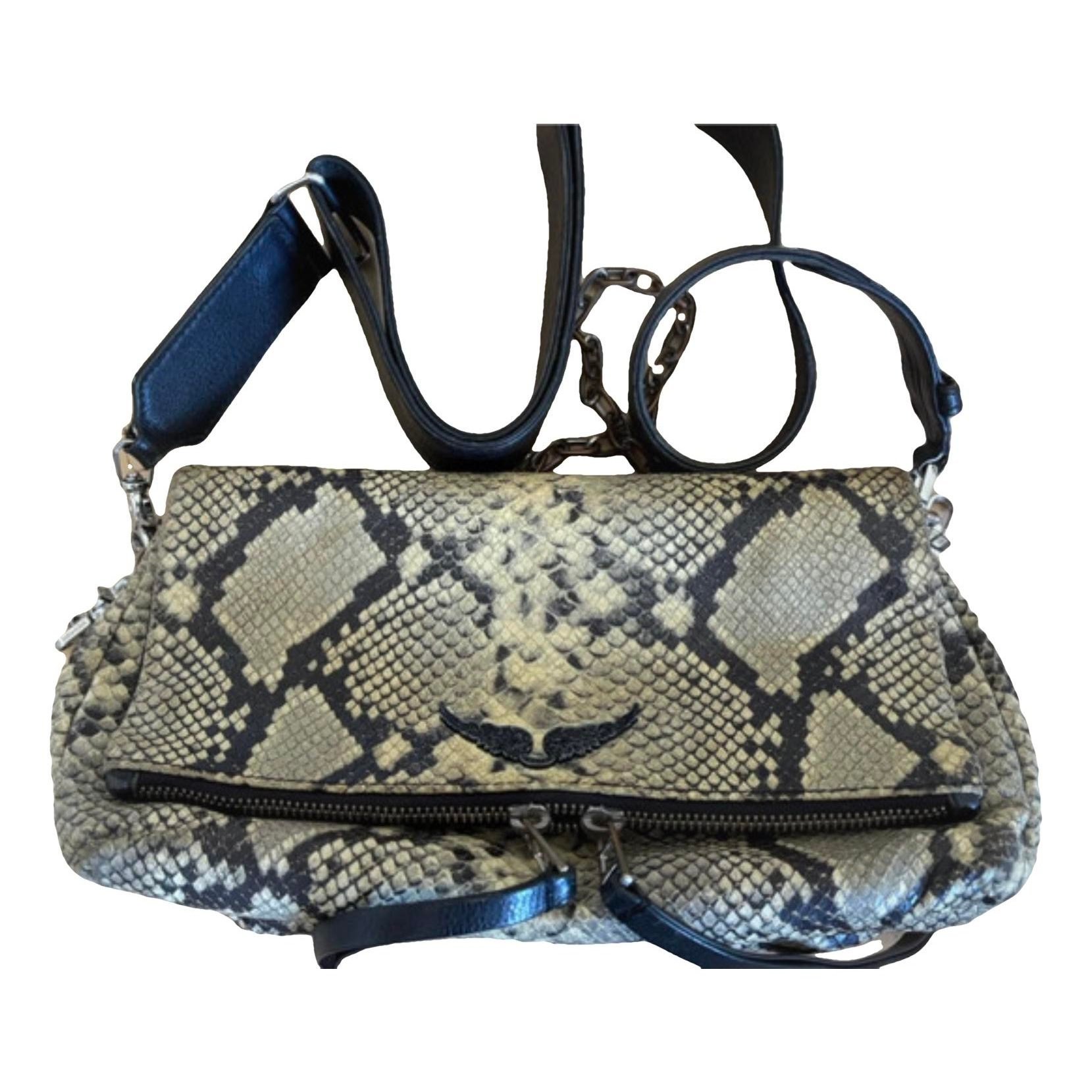 Rock leather crossbody bag