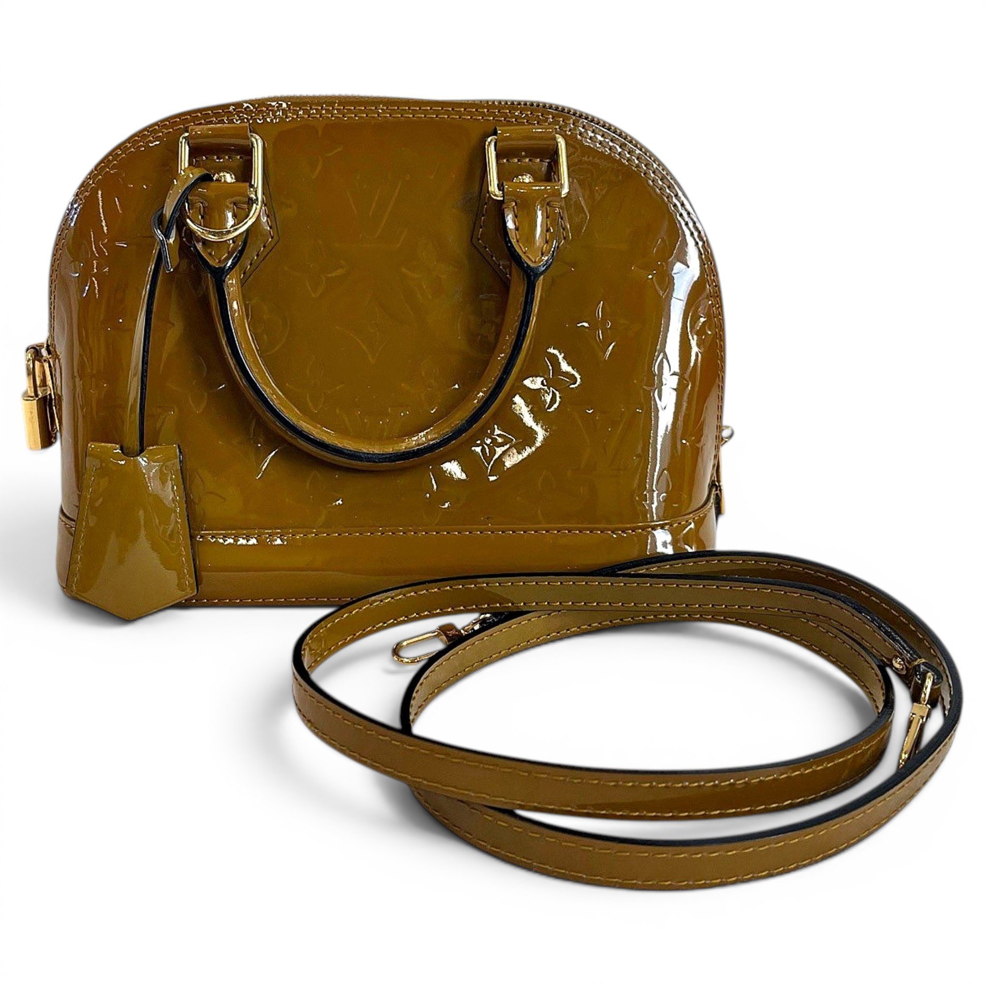 Alma BB patent leather handbag
