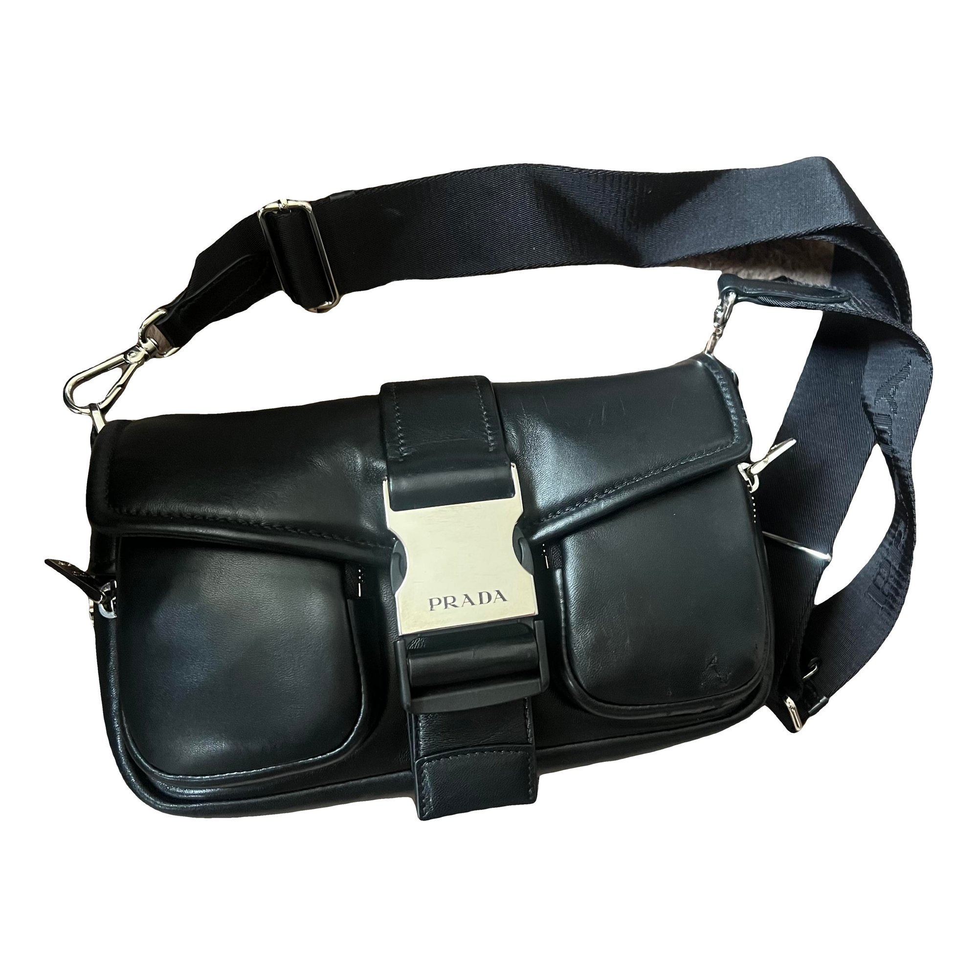 Prada Pocket leather handbag