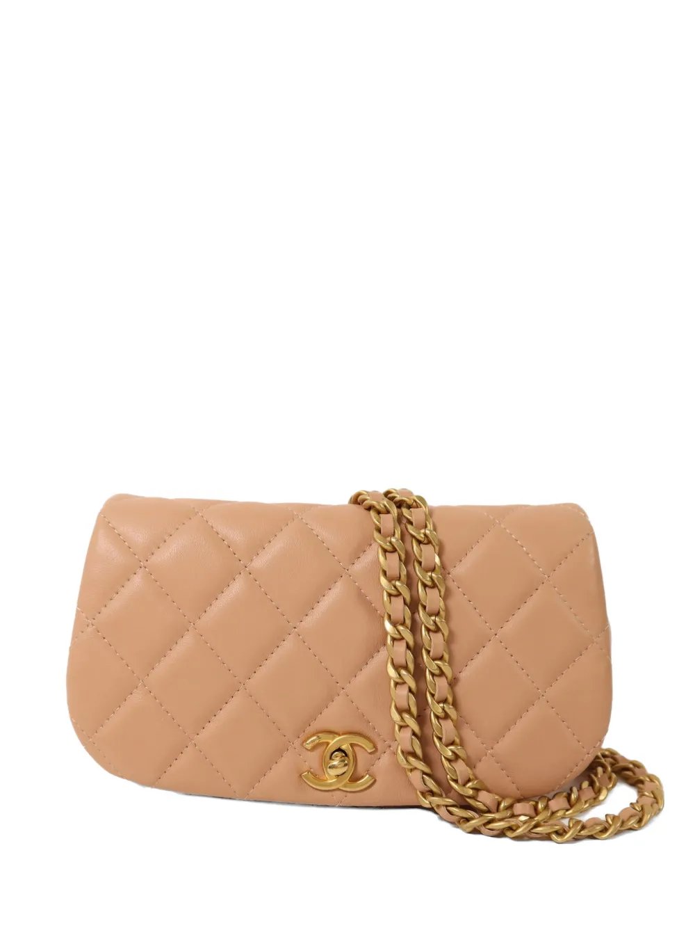 CC turn-lock quilted shoulder bag