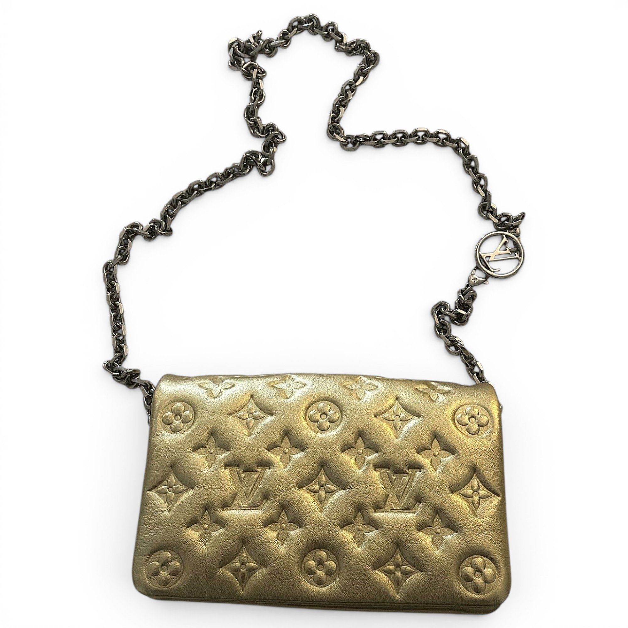 Coussin leather handbag