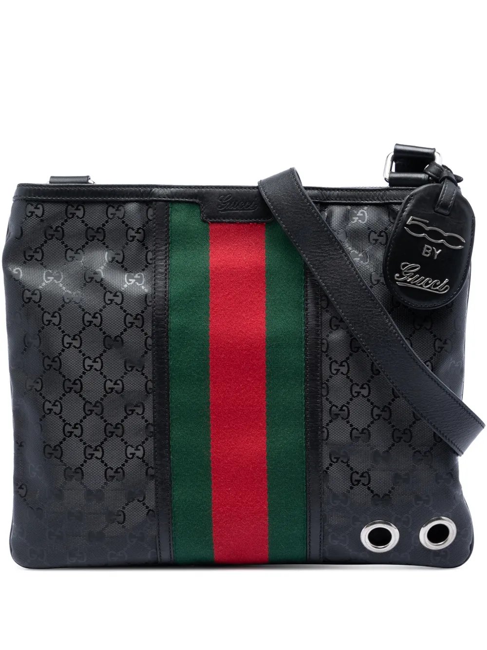 2016-2026 Fiat 500 Medium GG Imprime Web Messenger Bag crossbody bag