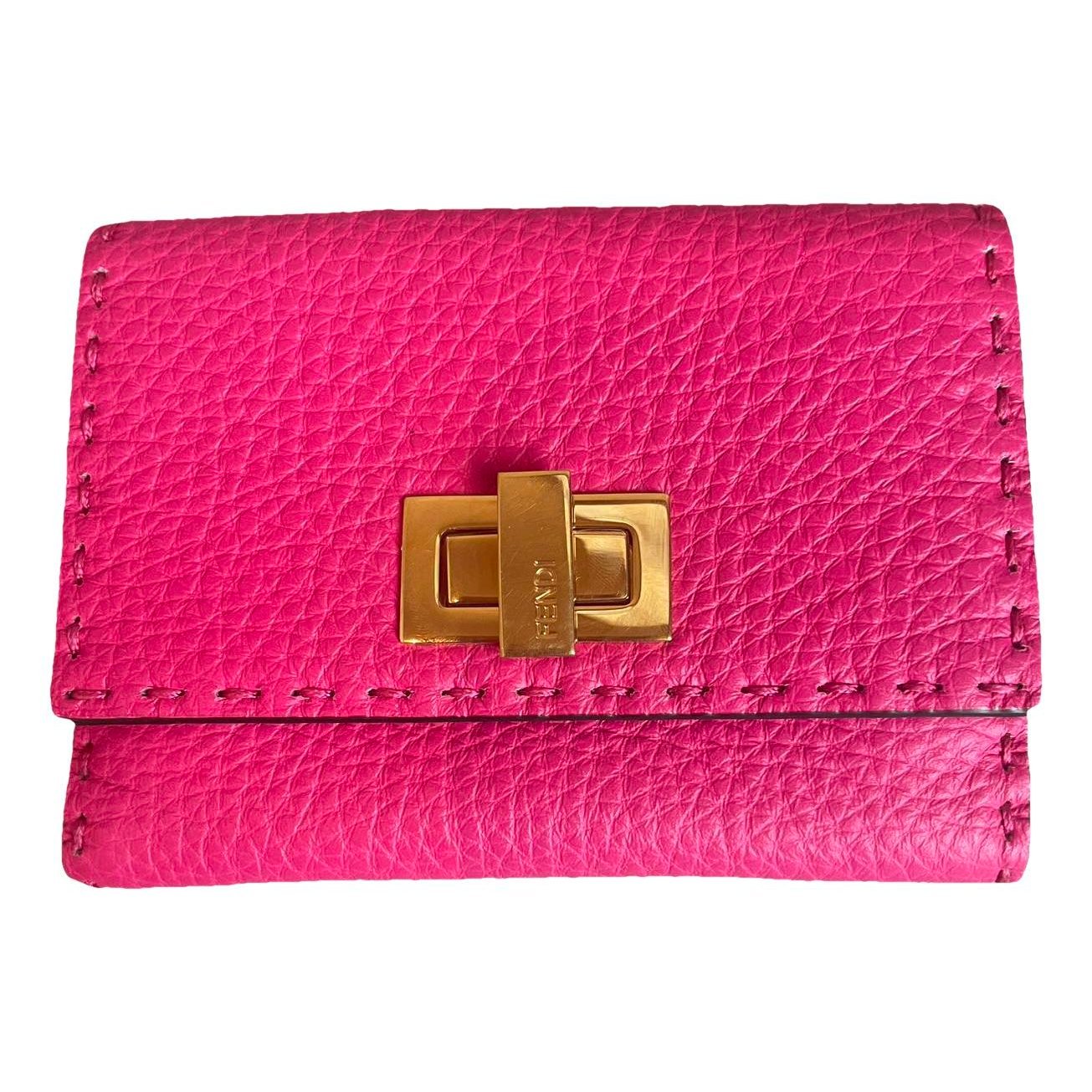Leather clutch bag