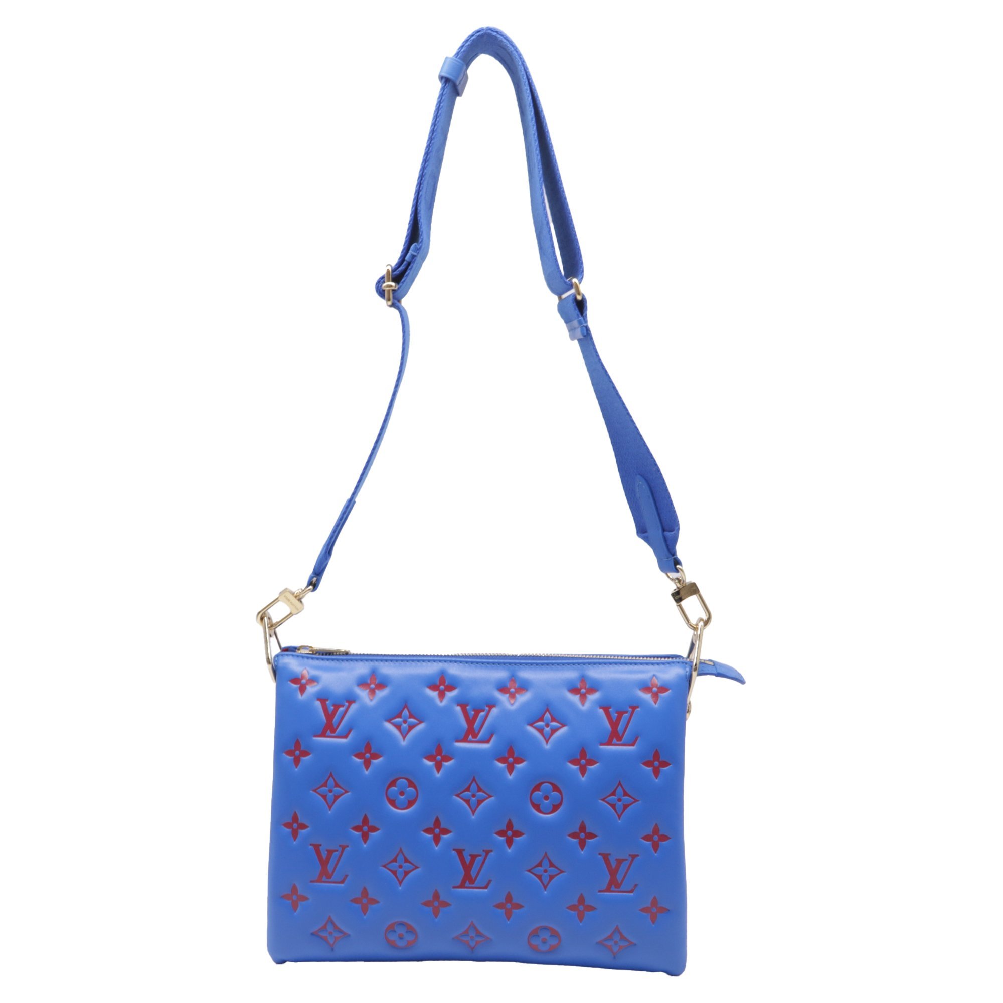 Coussin leather crossbody bag