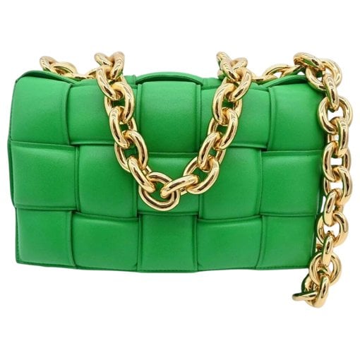 Cassette leather handbag