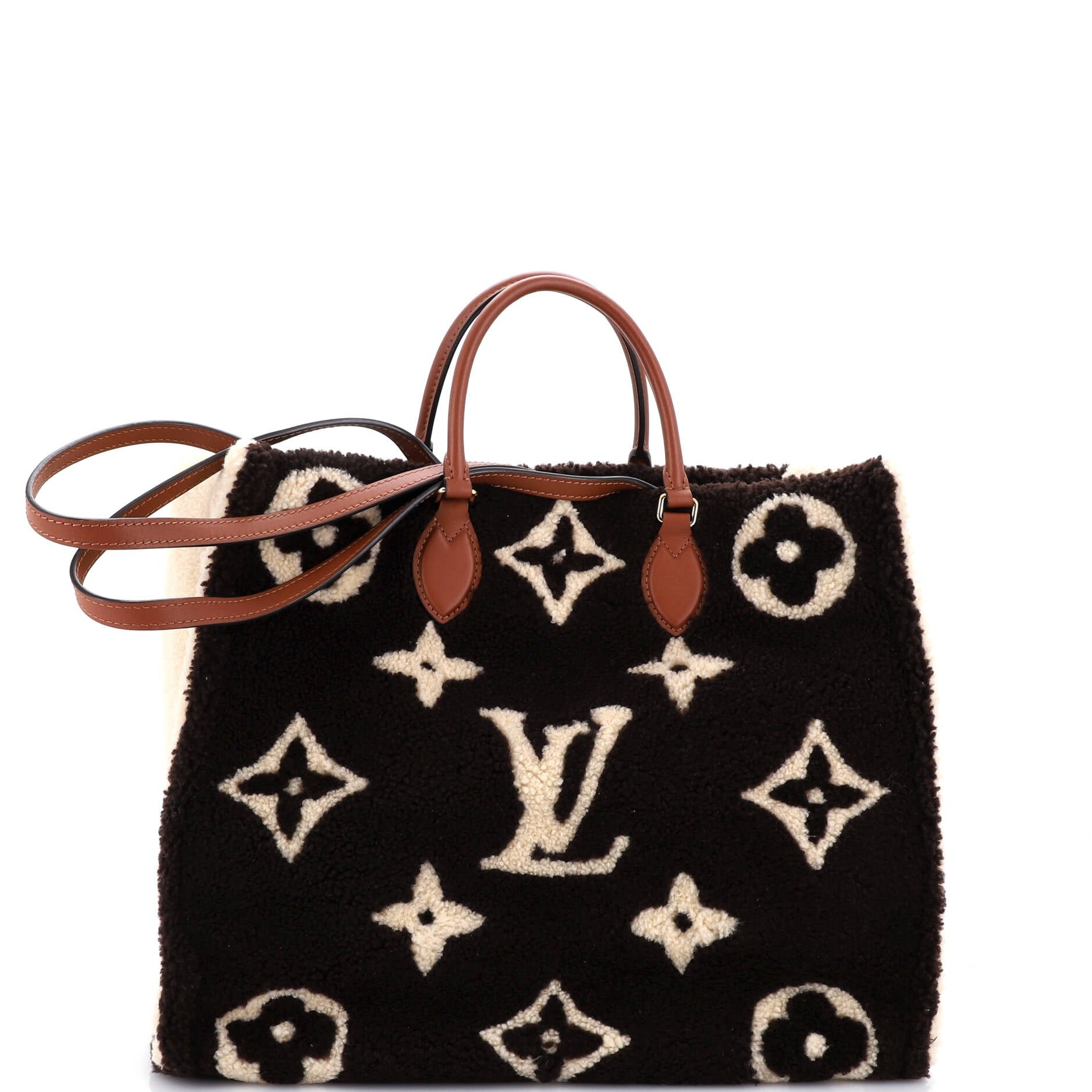 OnTheGo Tote Monogram Giant Teddy Fleece GM