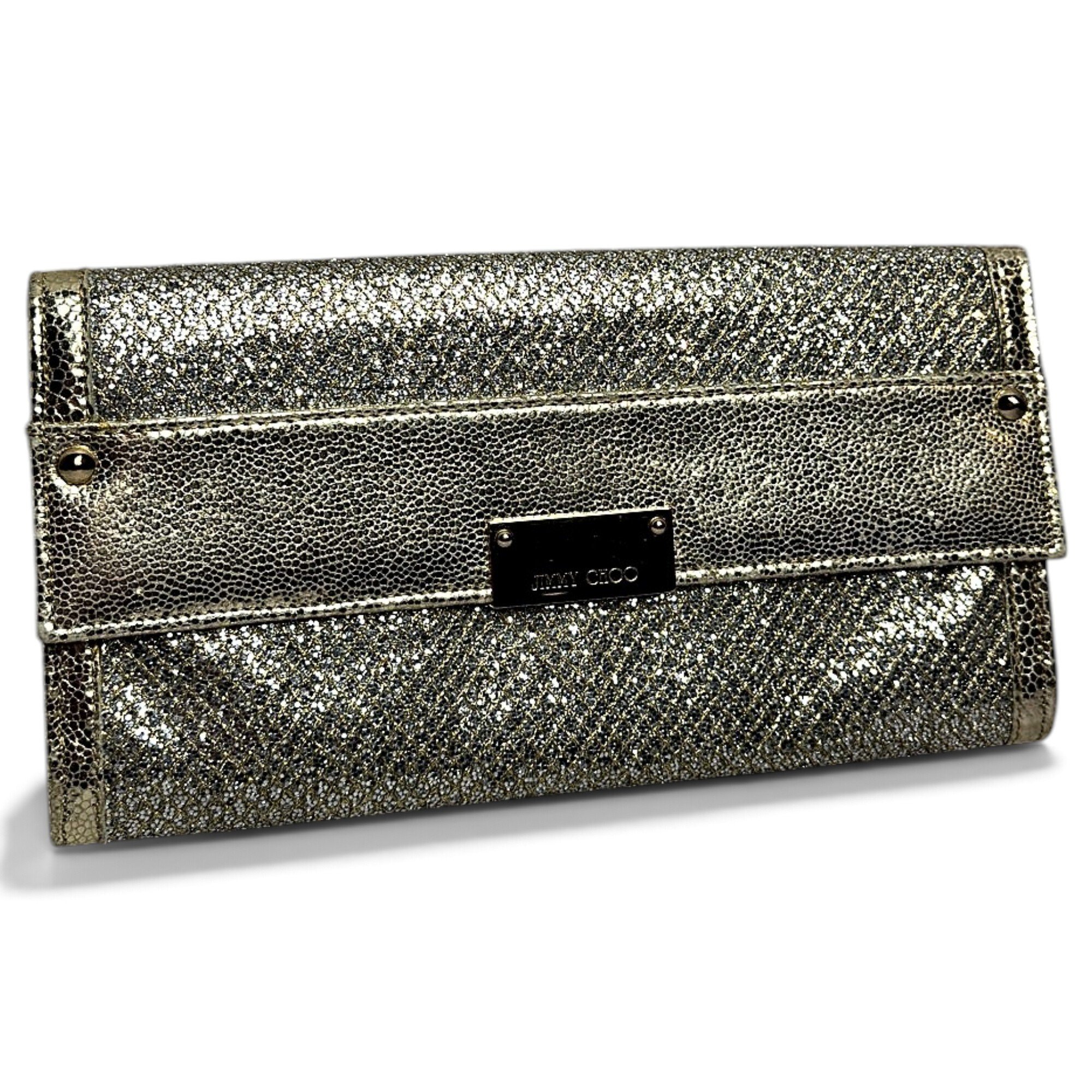 Leather clutch bag