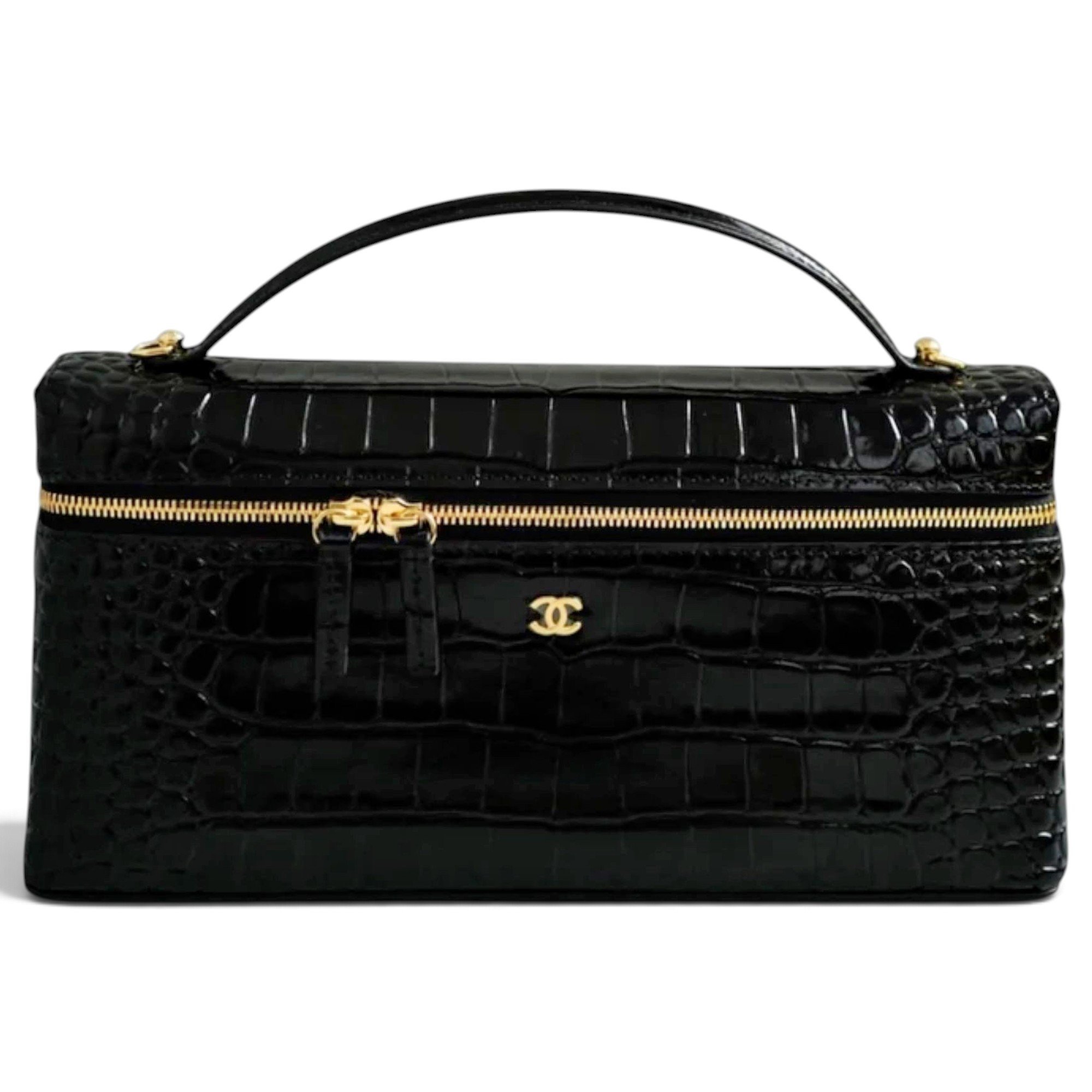 Leather clutch bag