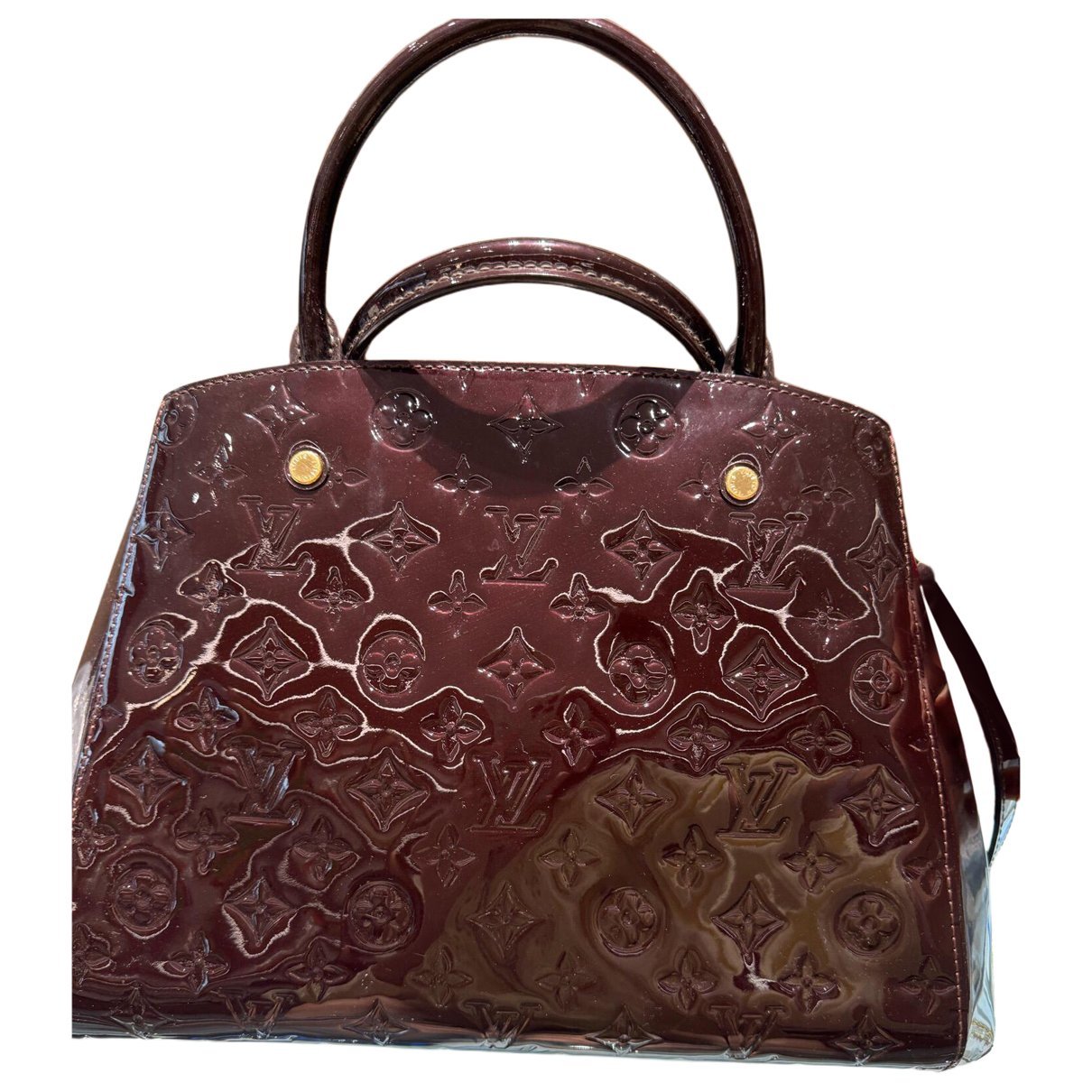 Patent leather handbag