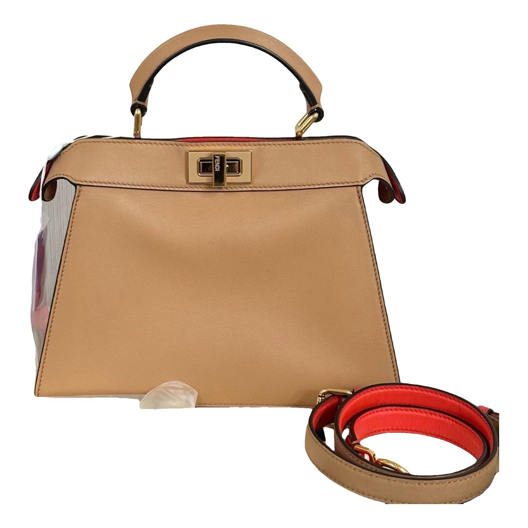 Peekaboo leather handbag