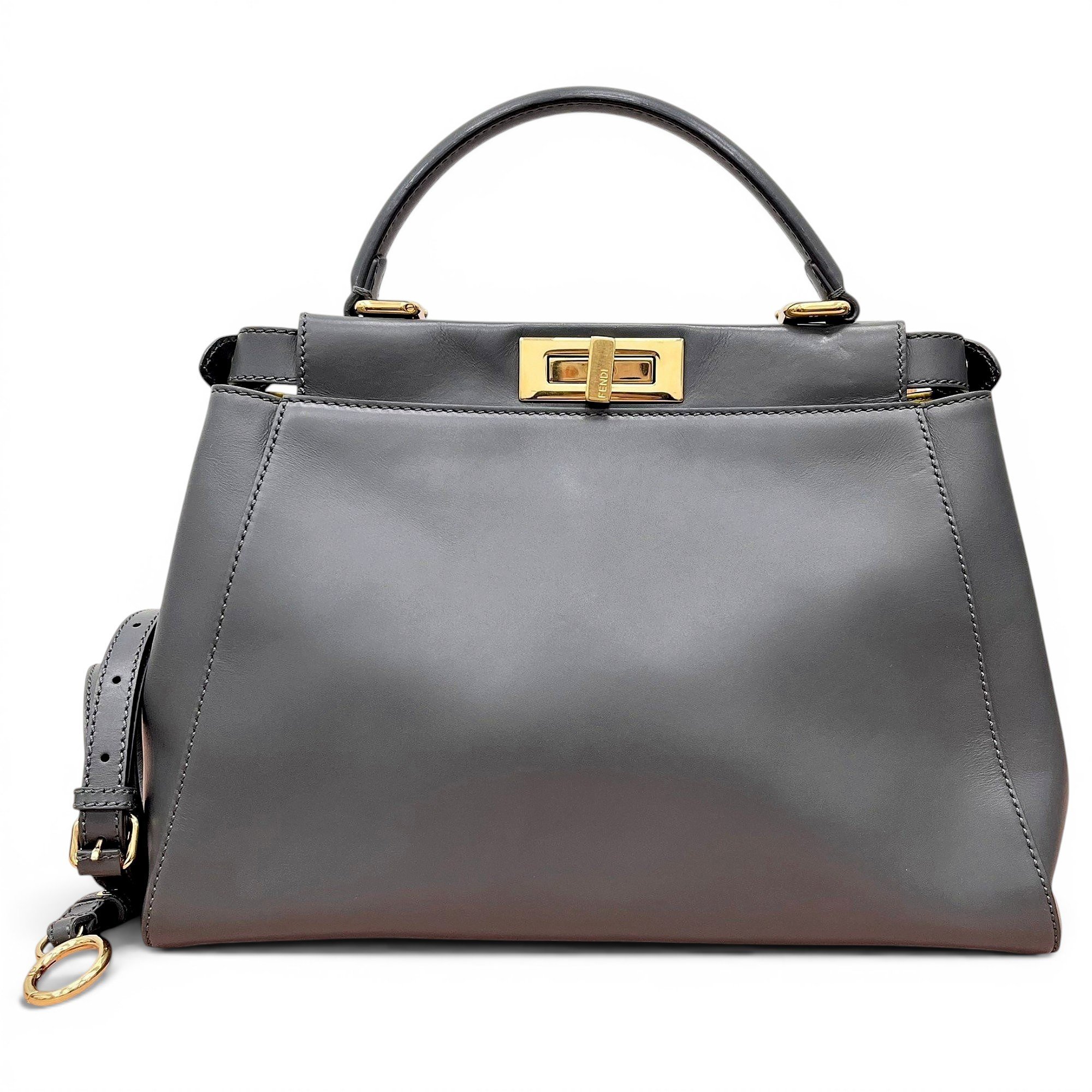 Peekaboo leather handbag