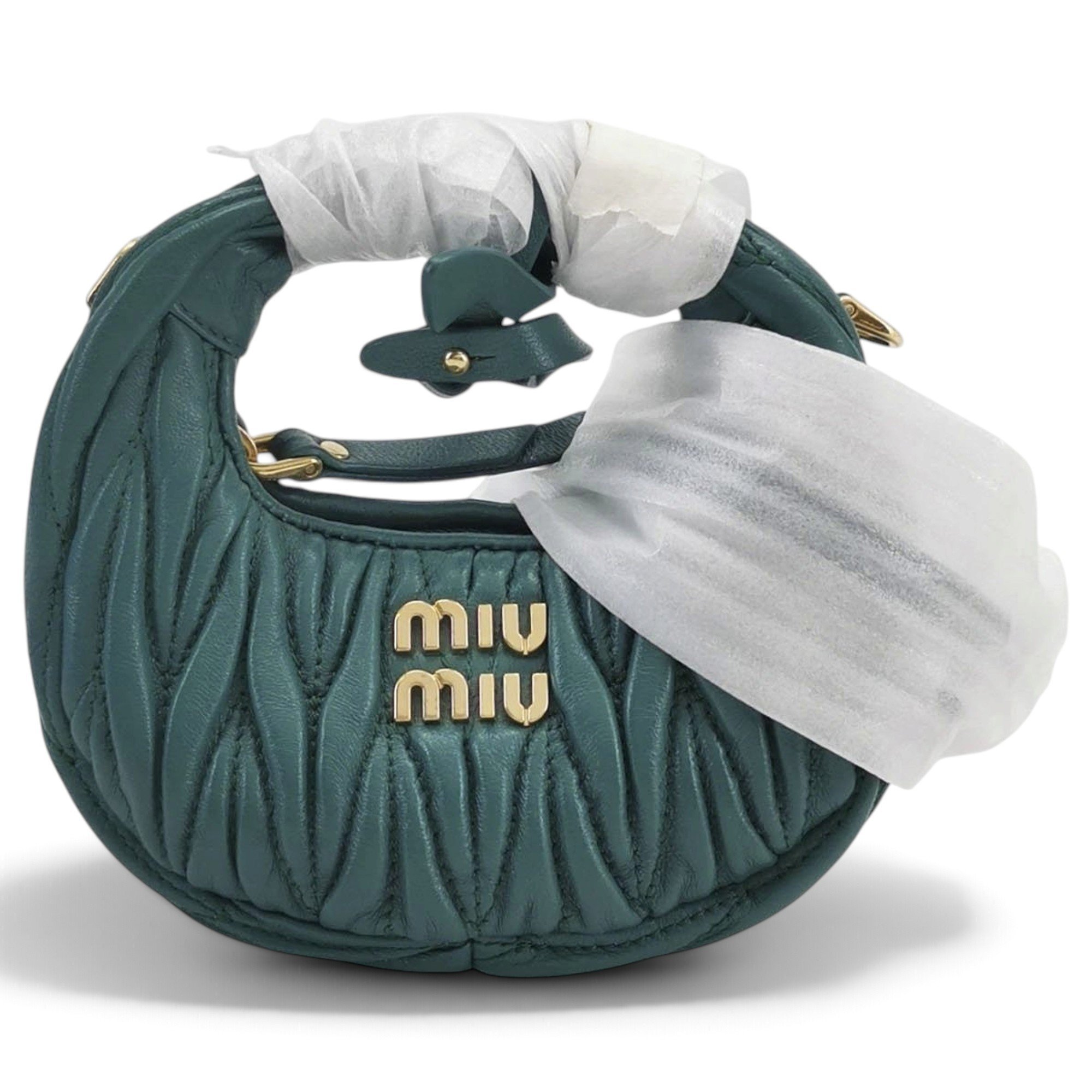 Miu Wander leather handbag
