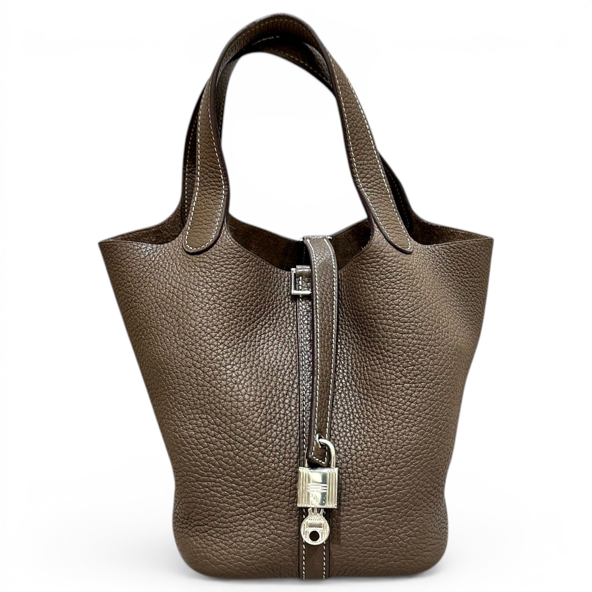 Picotin leather handbag