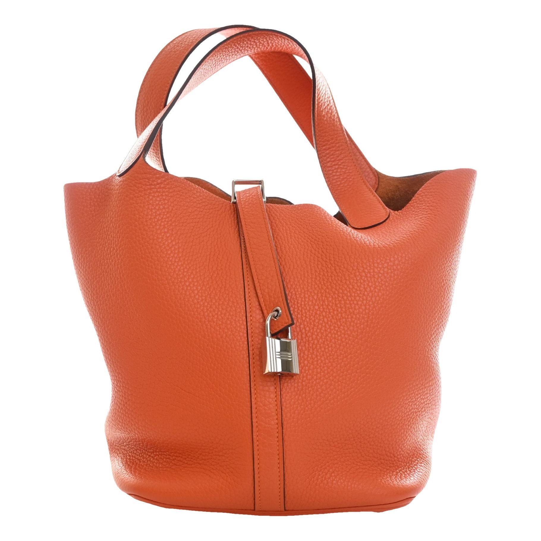 Picotin leather tote