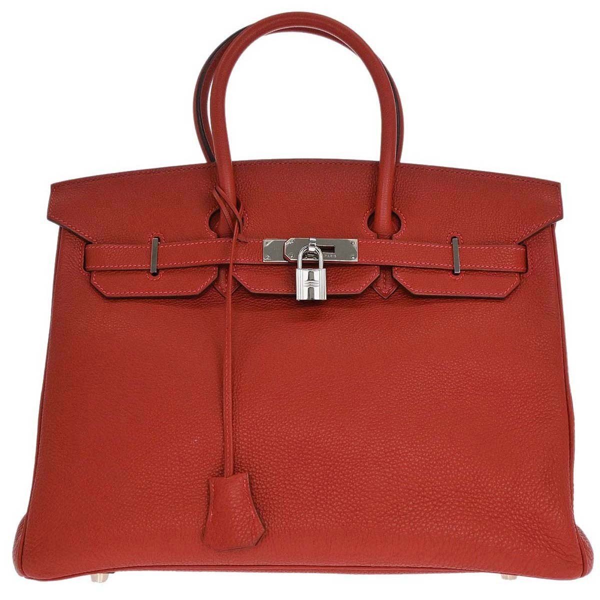 Birkin Shadow leather handbag