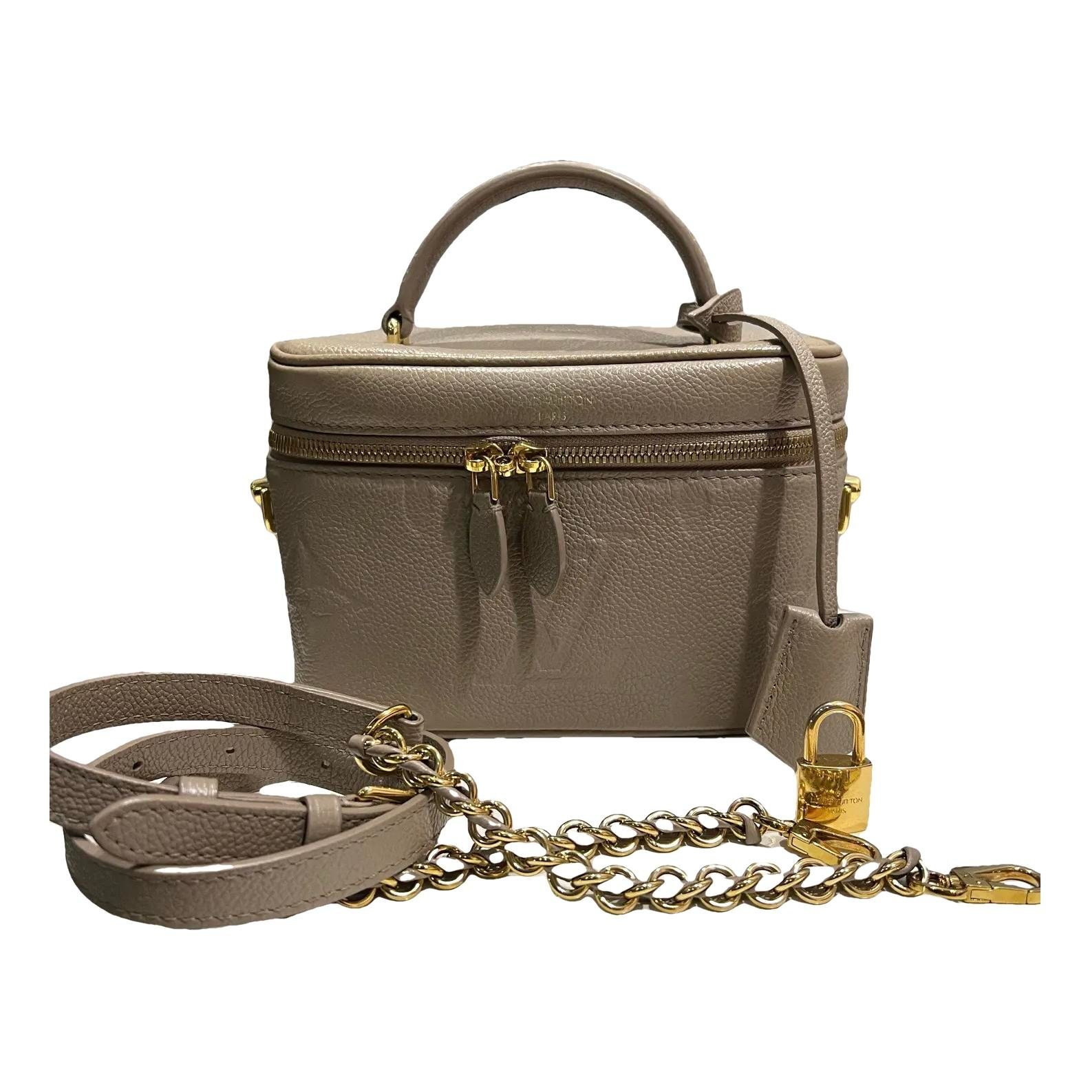 Vanity leather handbag