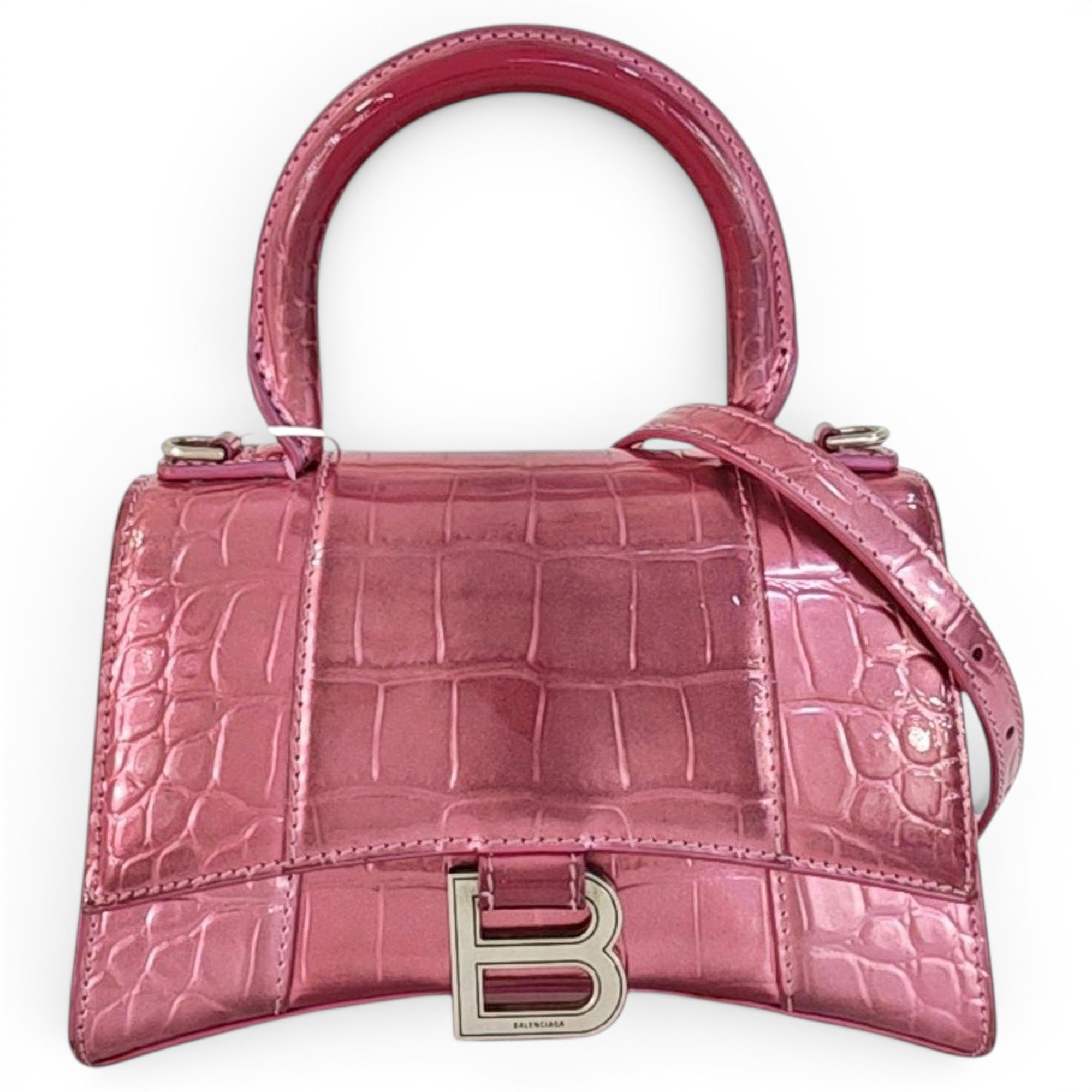 Balenciaga Hourglass leather handbag