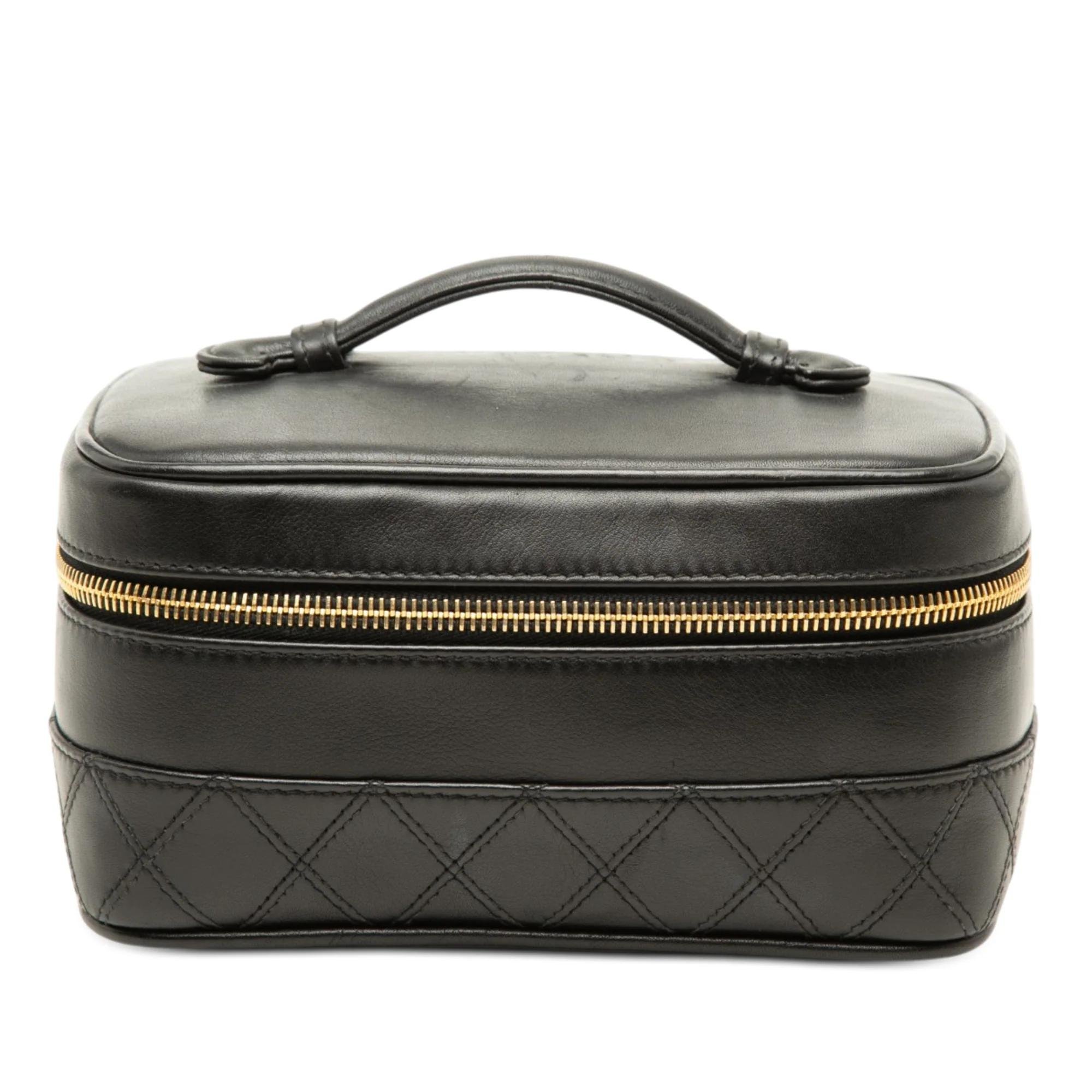 Vanity leather handbag