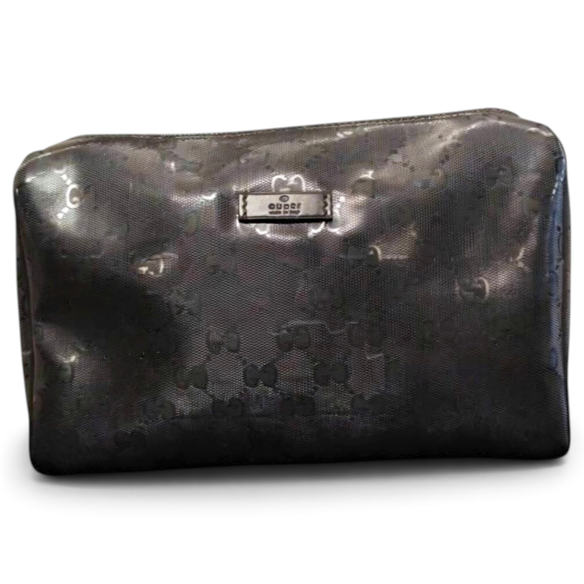 Leather clutch bag
