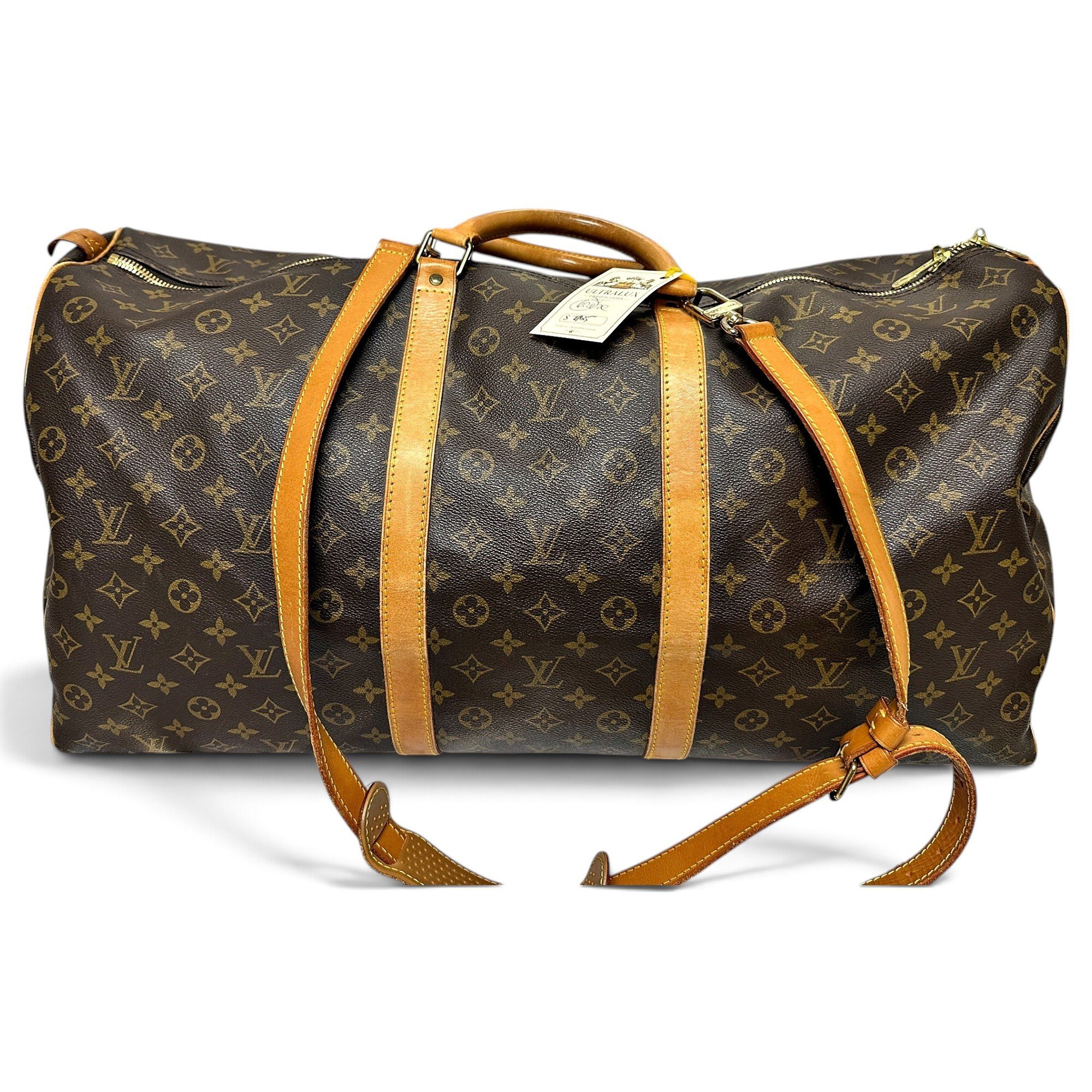 Keepall leather travel bag
