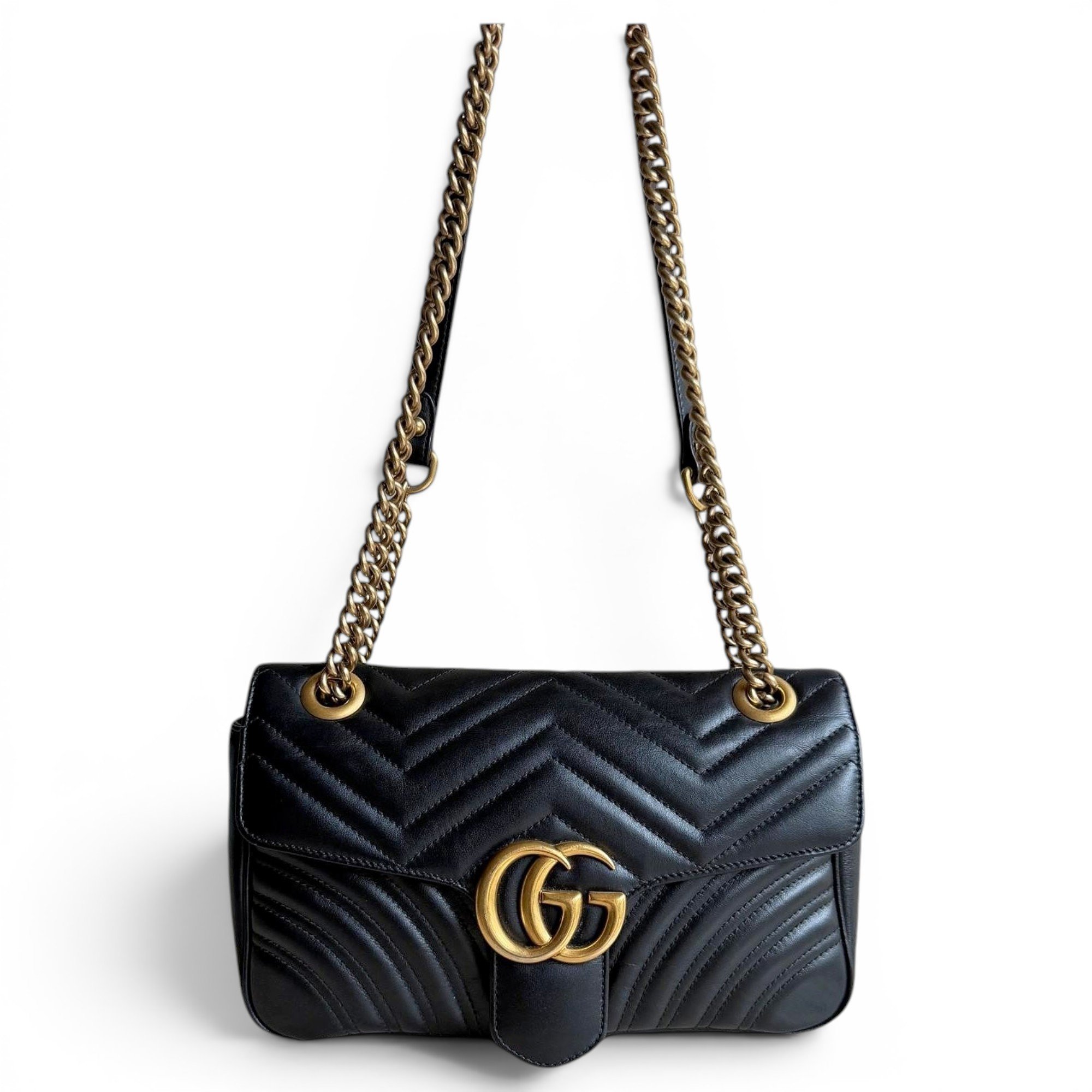 GG Marmont Flap leather handbag