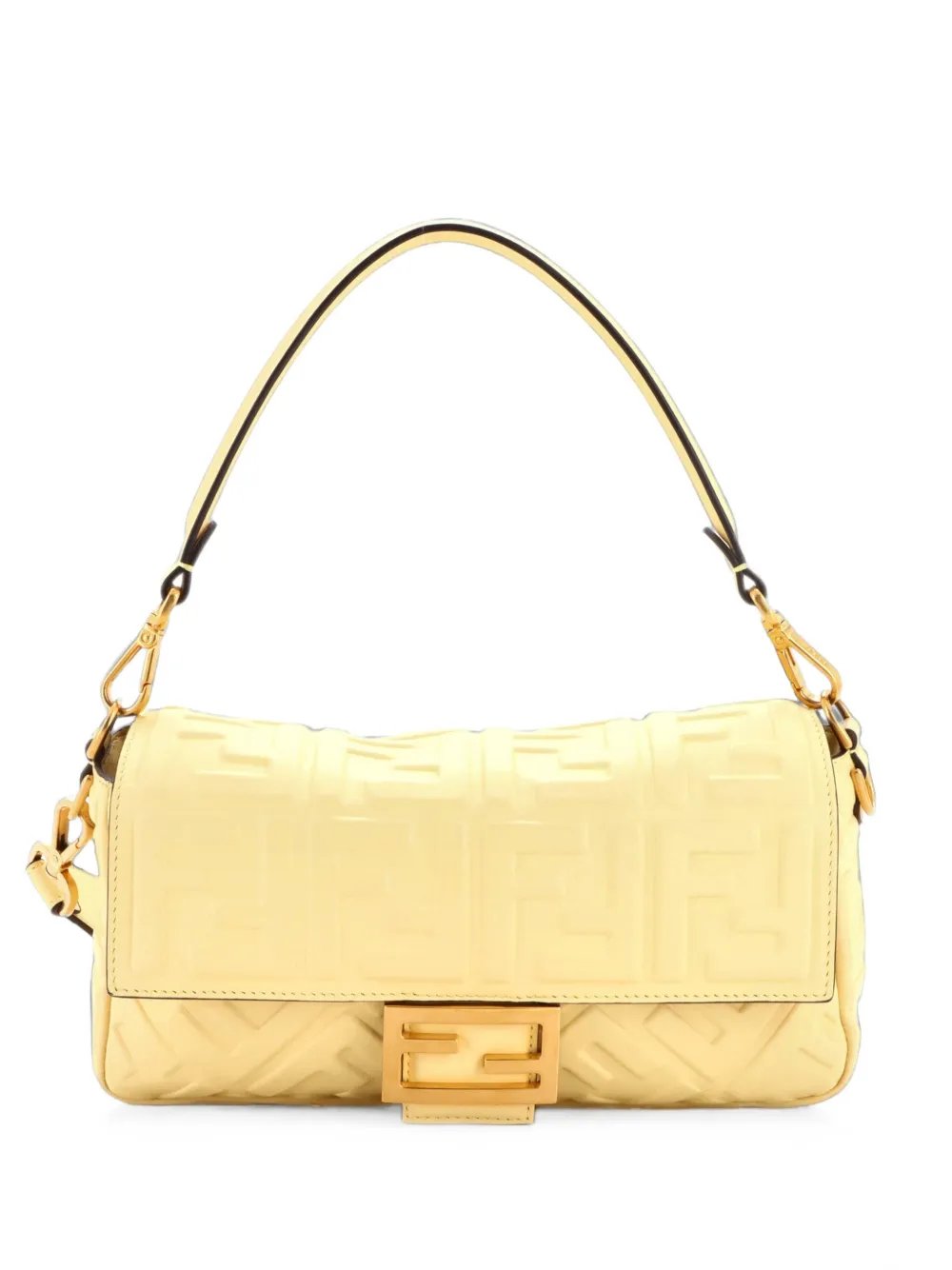 Baguette NM Bag Zucca Embossed Leather Medium crossbody bag