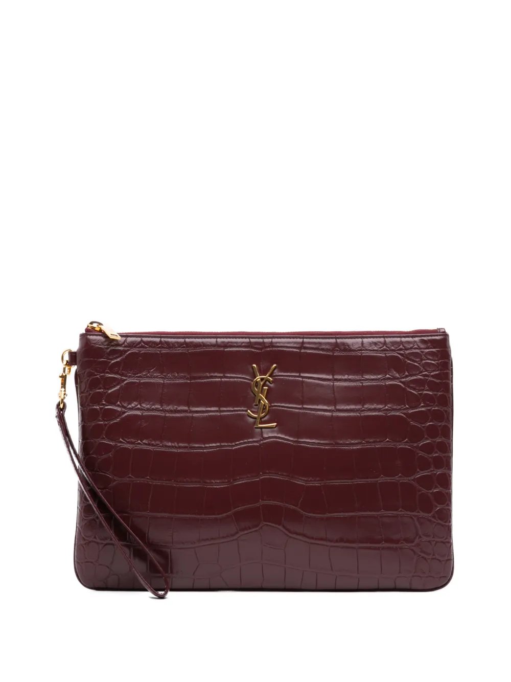 2022 Croc Embossed Calfskin Monogram Tablet Pouch clutch bag