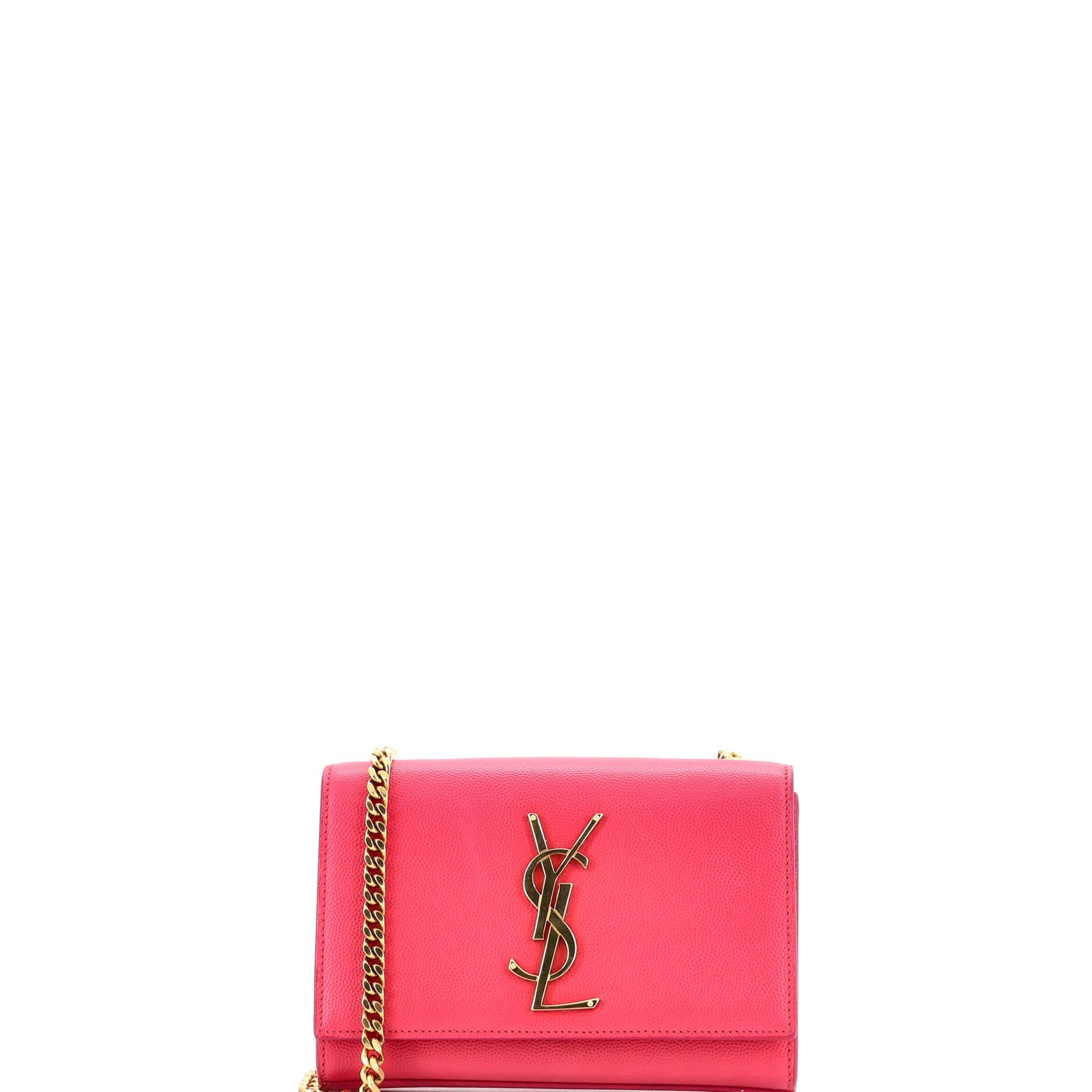 Saint Laurent Classic Monogram Crossbody Bag Grainy Leather Small