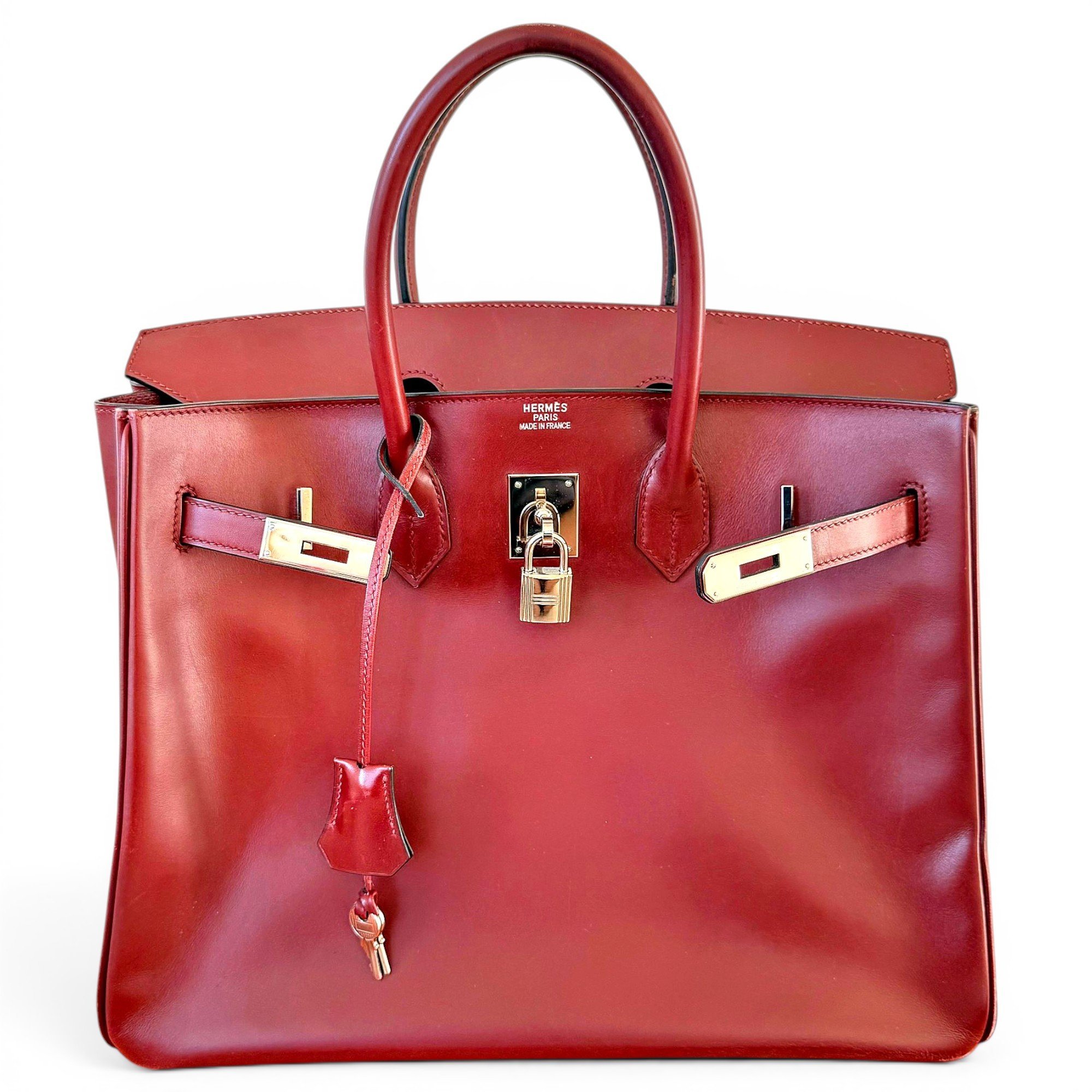 Birkin 35 leather handbag