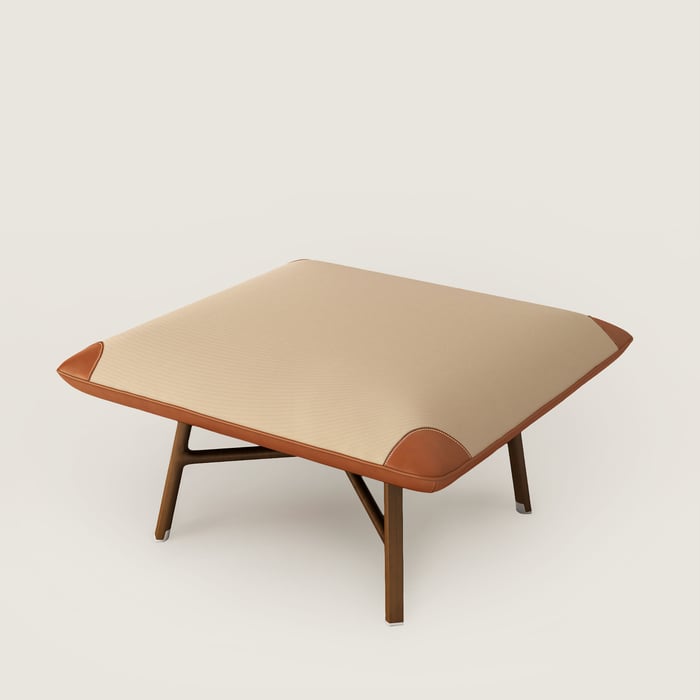 Les Necessaires d'Hermès "Carre d'Assise" Low Stool, High Model