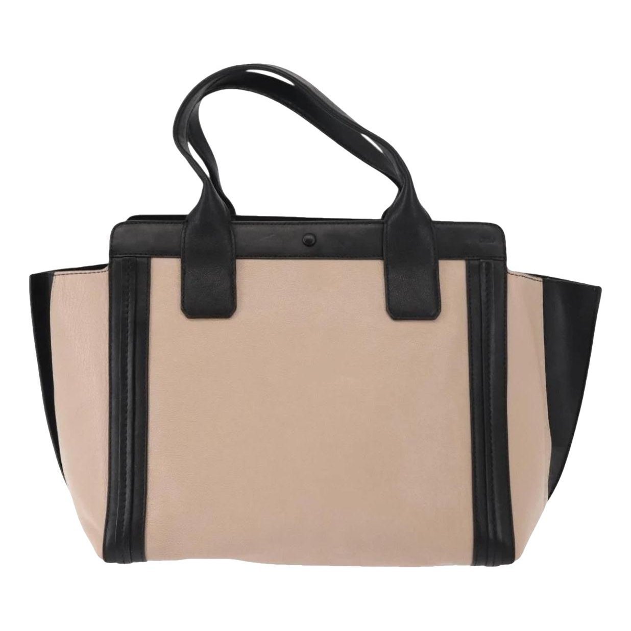 Leather tote