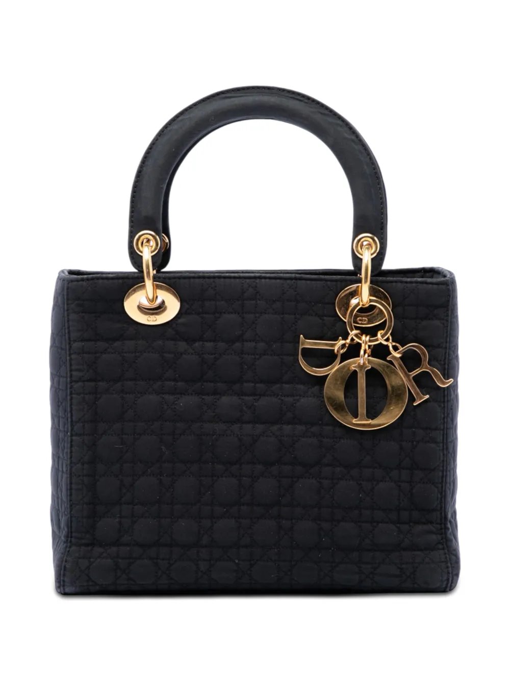 1997 Medium Nylon Microcannage Lady Dior satchel