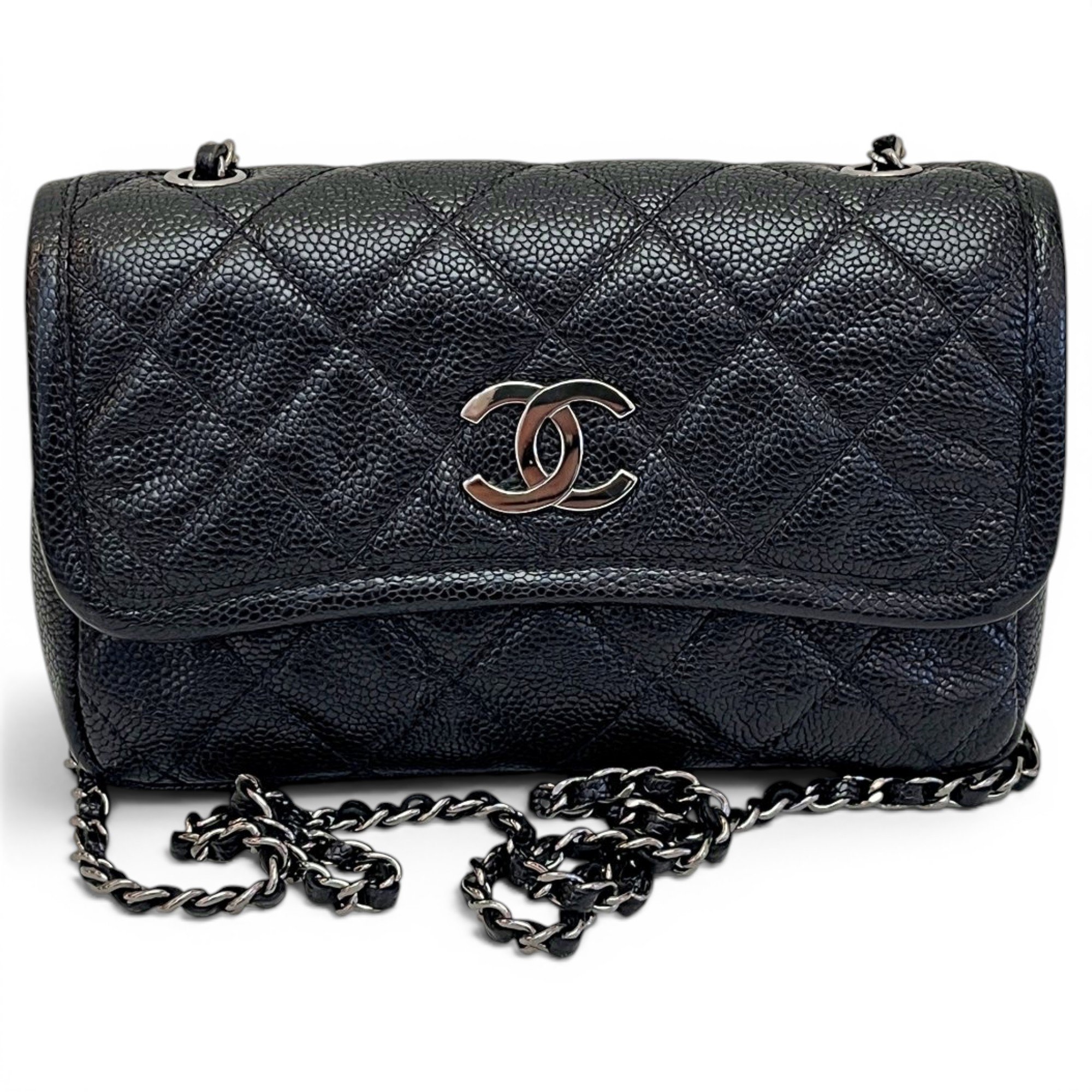 Wallet On Chain leather crossbody bag