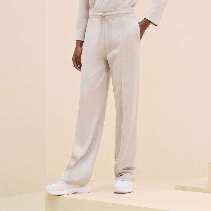 Beige Glaise Flowy Pants