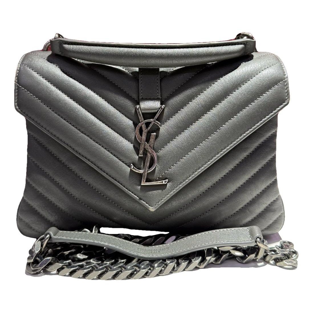Collége monogramme leather handbag