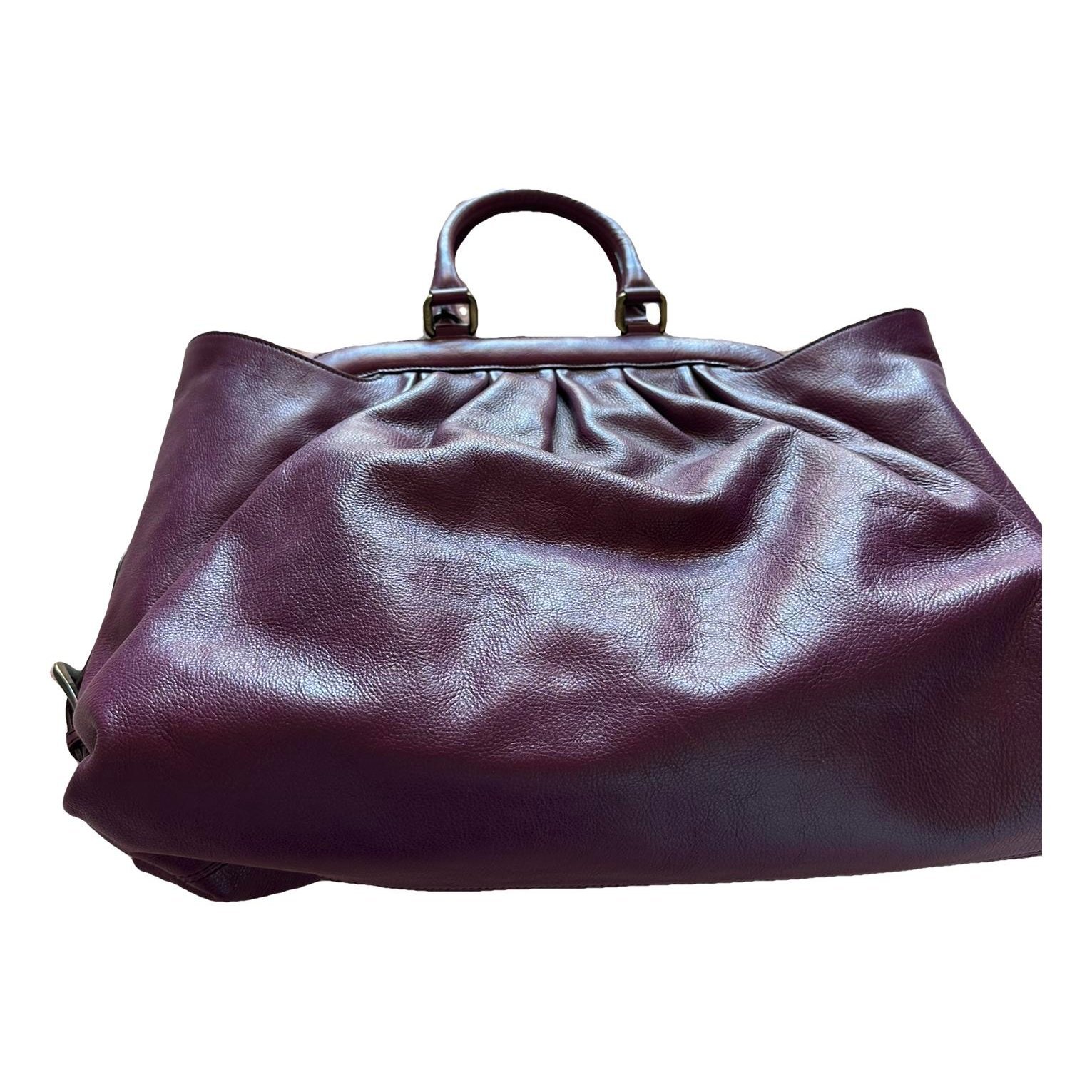 Leather tote